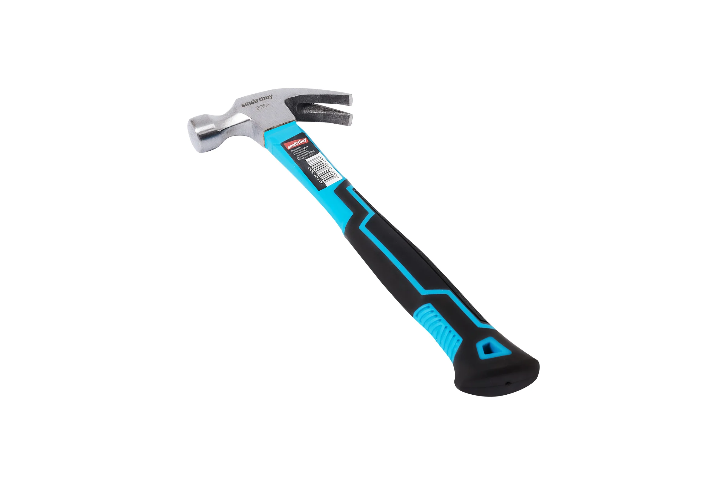 Столярный молоток с гвоздодером с плексигласовой рукояткой Smartbuy 225 г, tools SBT-GHN-200p2