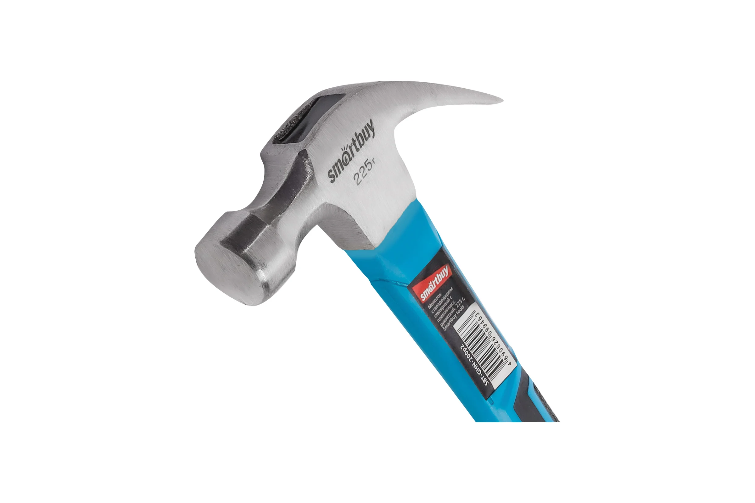 Столярный молоток с гвоздодером с плексигласовой рукояткой Smartbuy 225 г, tools SBT-GHN-200p2