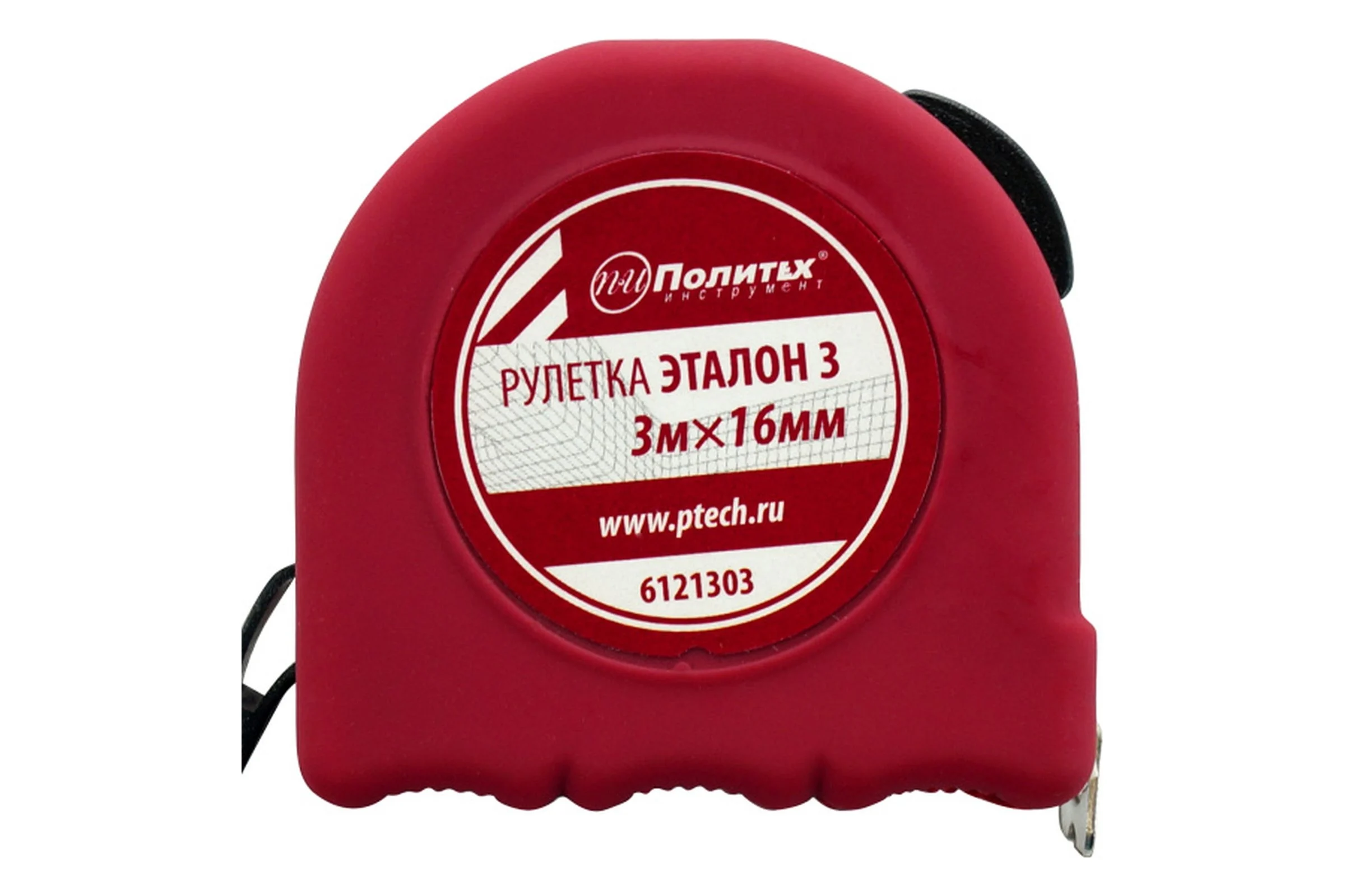 Рулетка Политех Эталон-3 3 м, 16 мм, пластиковый корпус 6121303