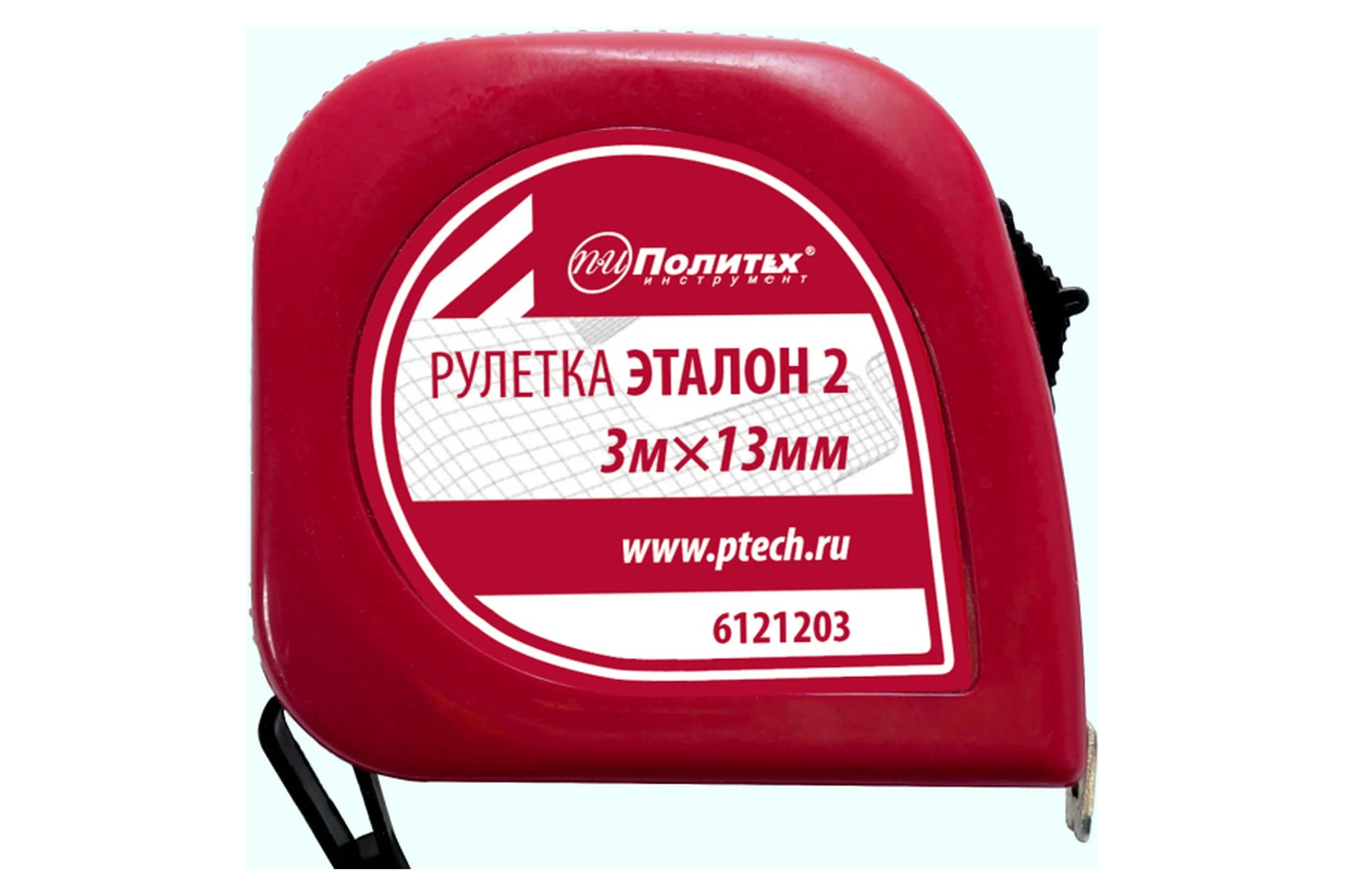 Рулетка Политех Эталон-2 3 м, 13 мм, пластиковый корпус 6121203