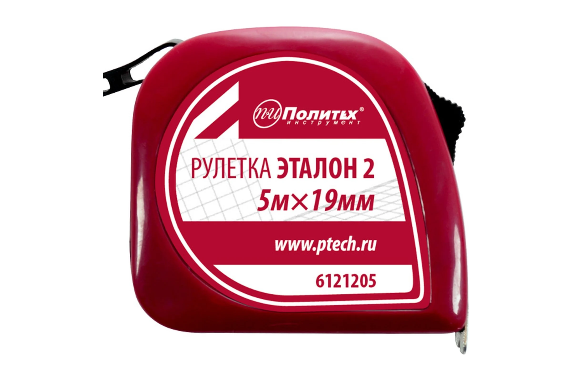 Рулетка Политех Эталон-2 5 м, 19 мм, пластиковый корпус 6121205