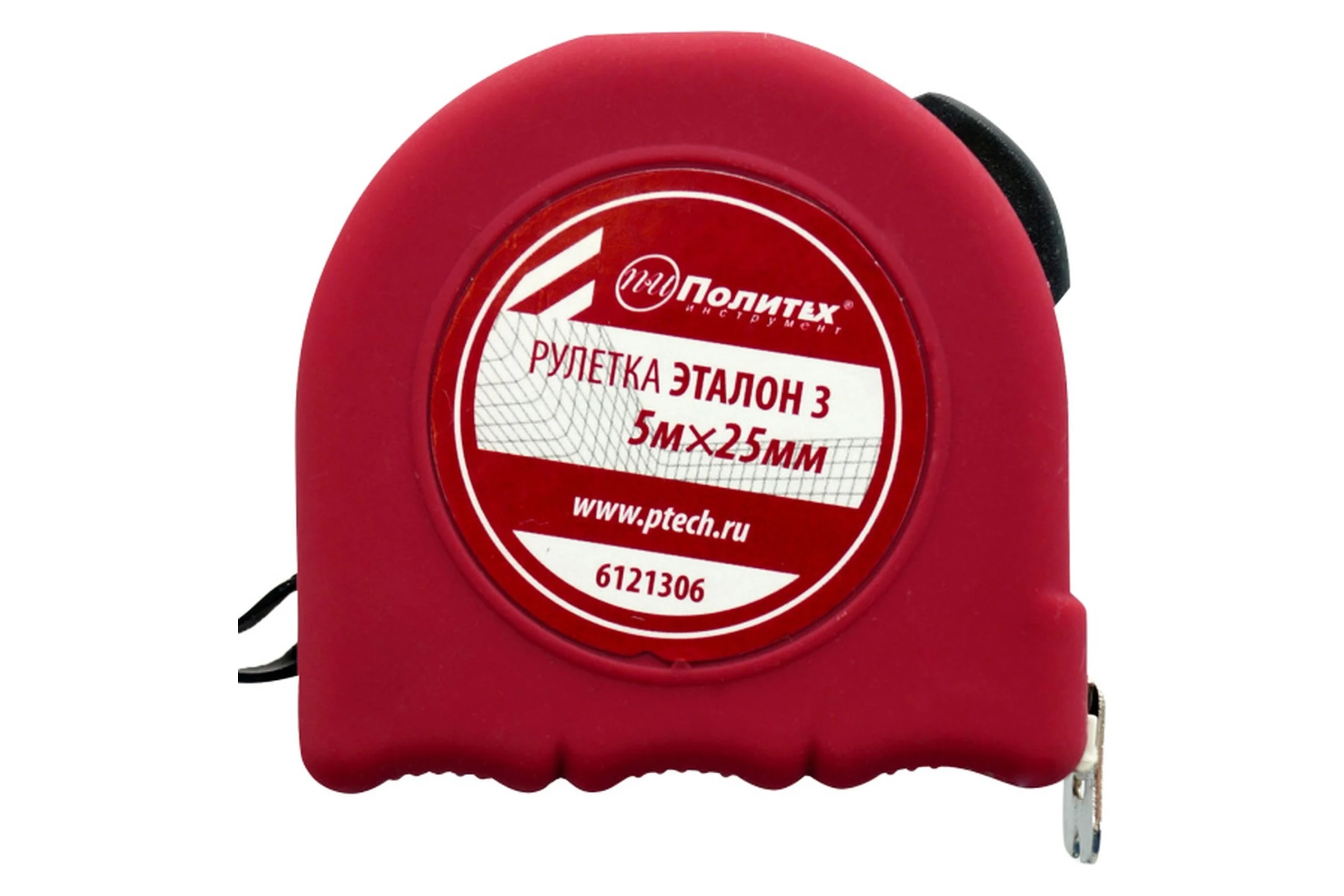 Рулетка Политех Эталон-3 5 м, 25 мм, пластиковый корпус 6121306