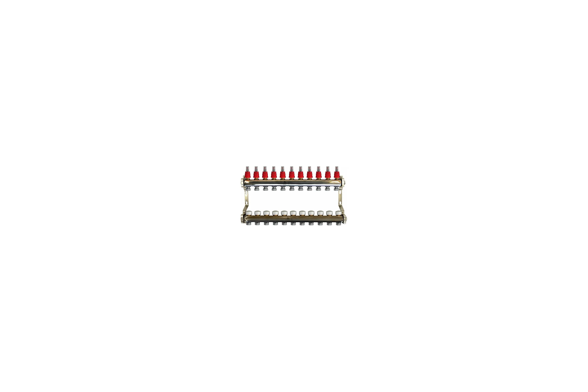 Коллекторный блок для теплого пола 1x3/4EU отв.-11 Gekon GK 74111