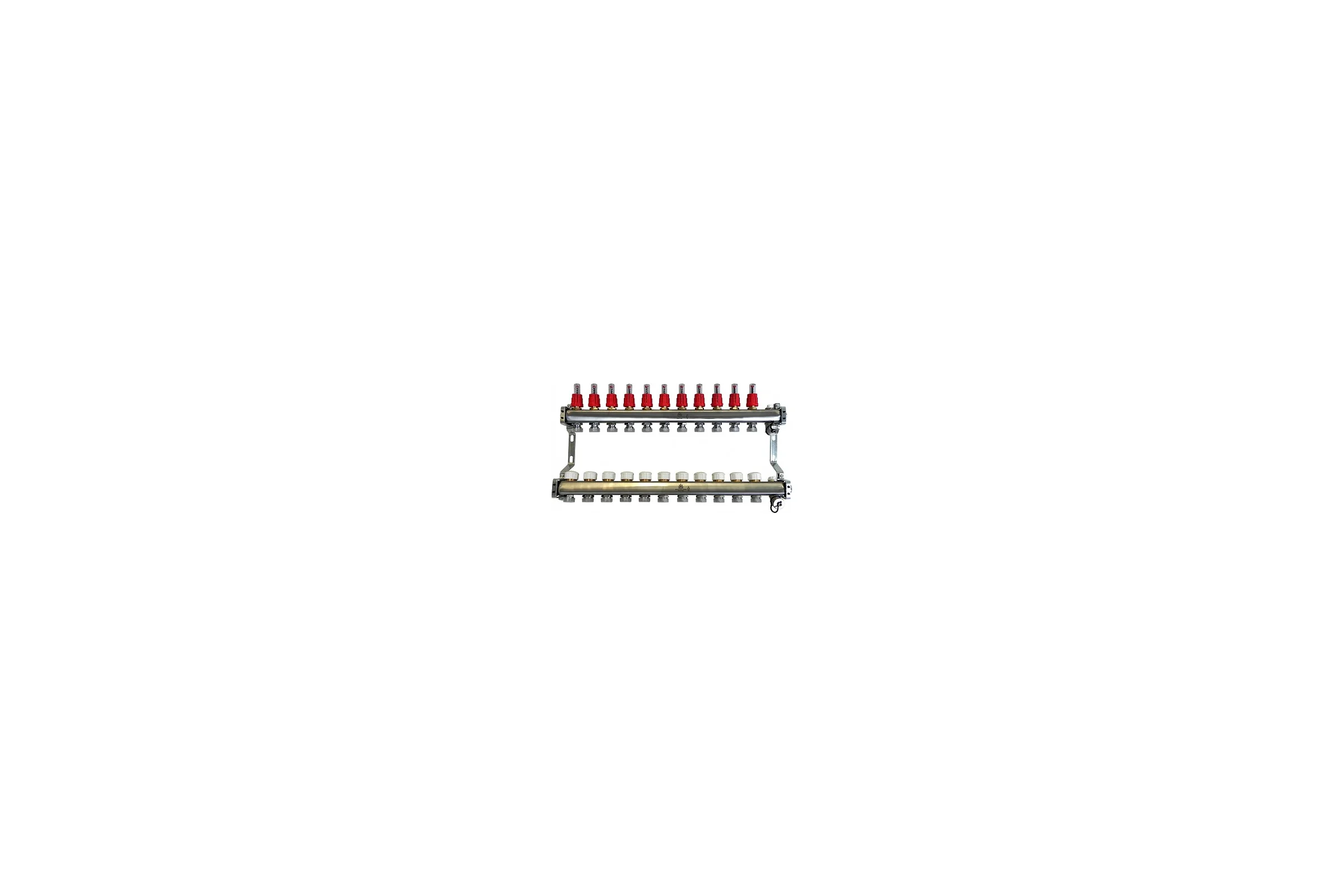 Коллекторный блок для теплого пола 1x3/4EU отв.-11 Gekon GK 72111
