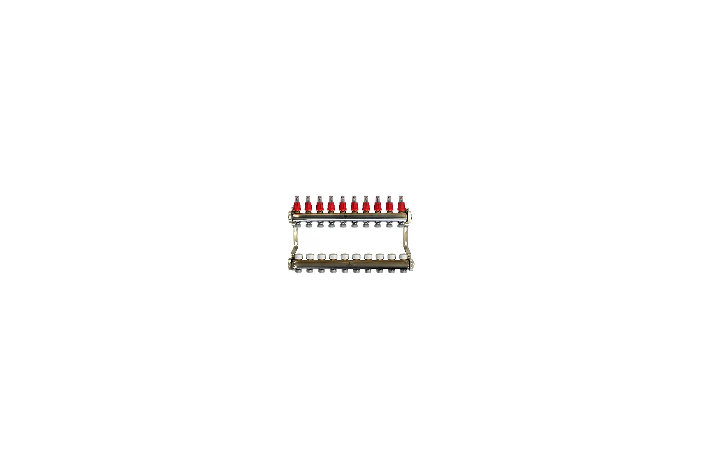 Коллекторный блок для теплого пола 1x3/4EU отв.-10 Gekon GK 74110