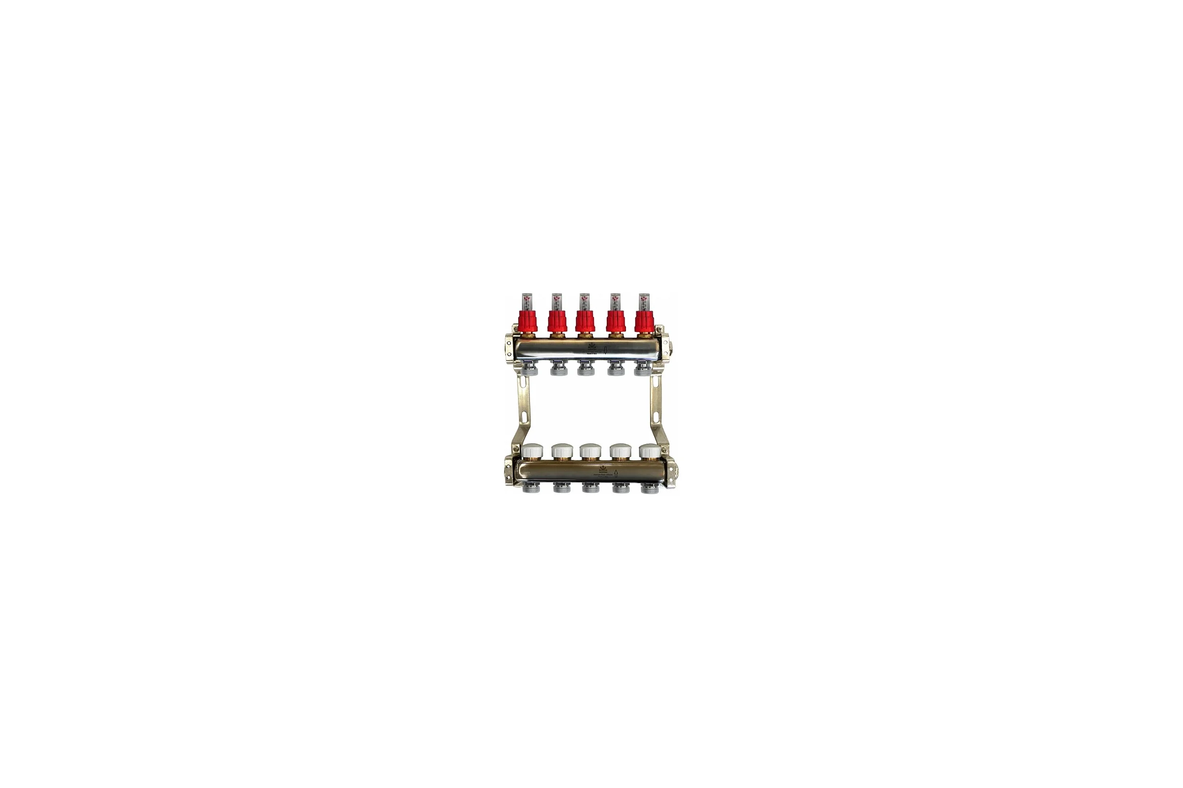Коллекторный блок для теплого пола 1x3/4EU отв.-5 Gekon GK 74105