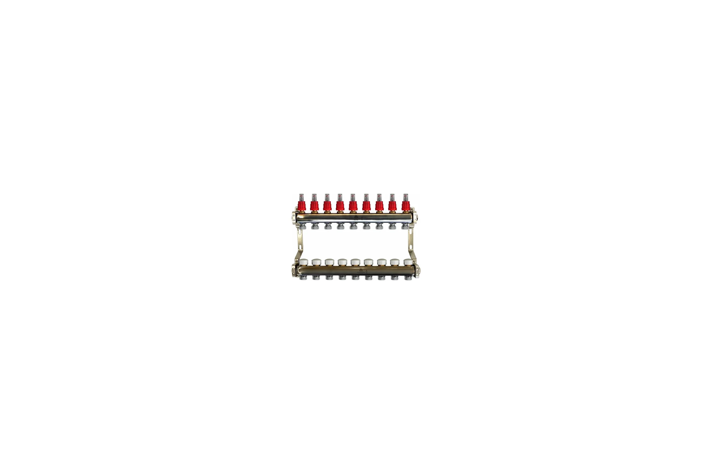 Коллекторный блок для теплого пола 1x3/4EU отв.-9 Gekon GK 74109