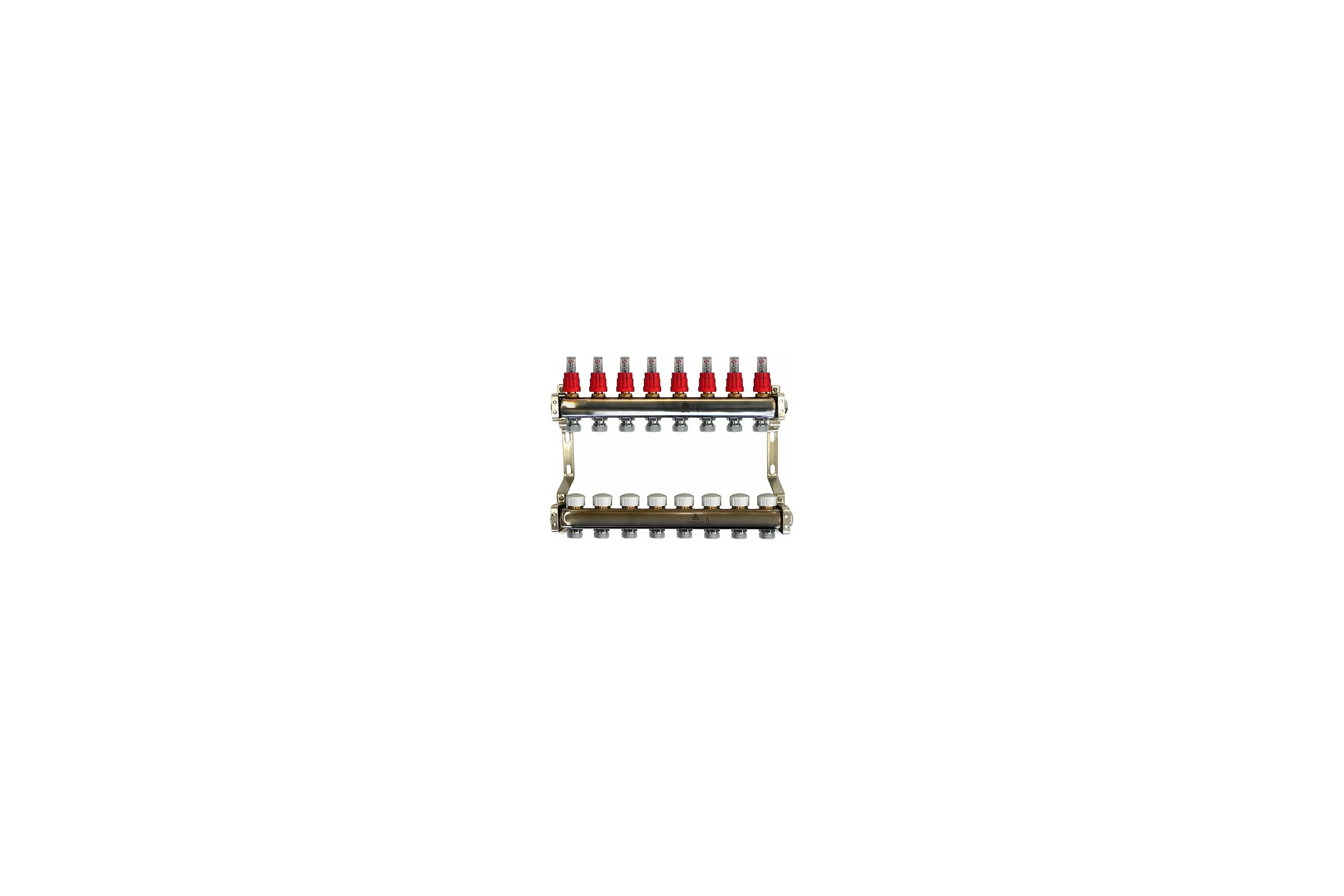 Коллекторный блок для теплого пола 1x3/4EU отв.-8, Gekon GK 74108