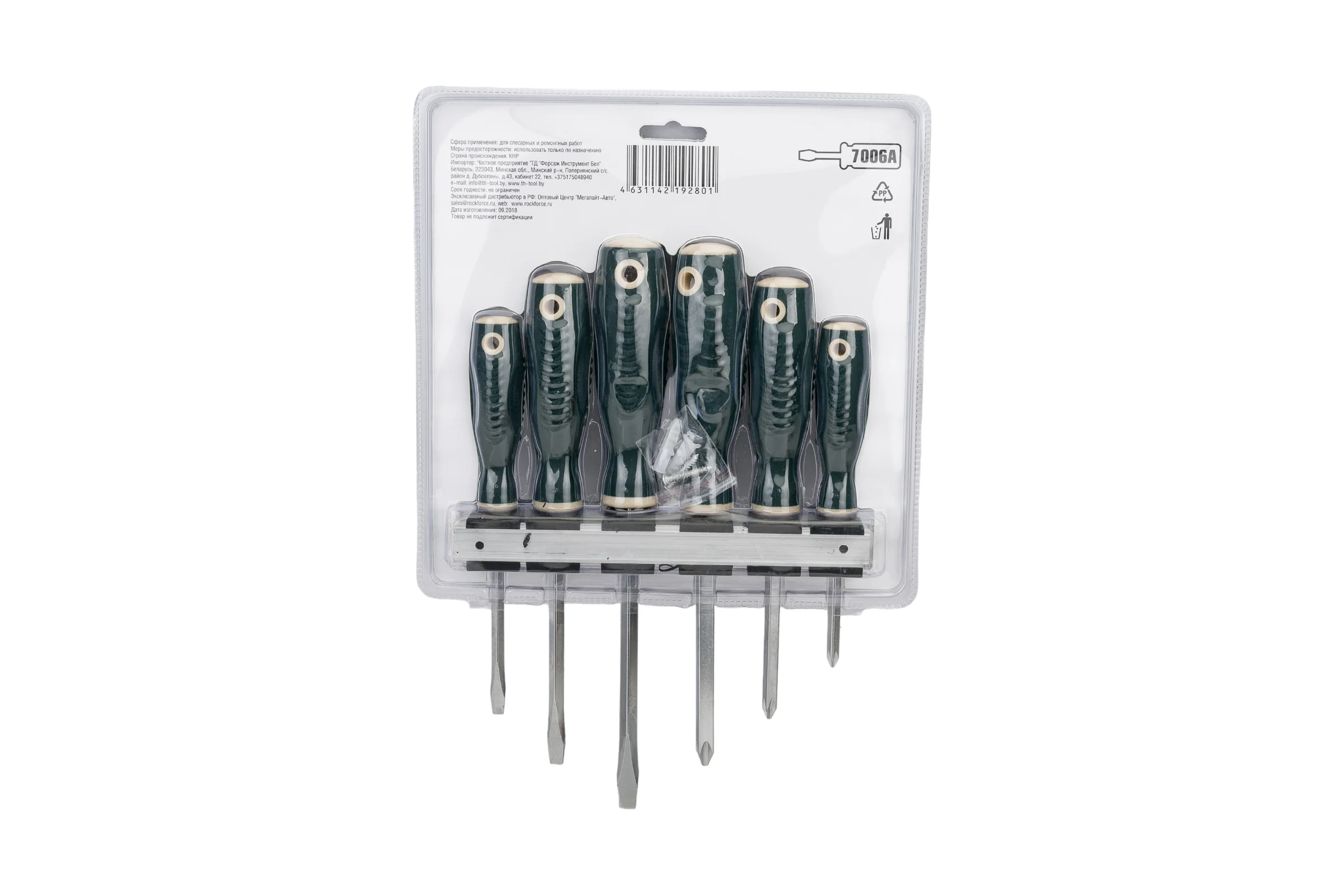 Набор магнитных отверток Rockforce Profi, 6 предметов RF-7006A(27191)