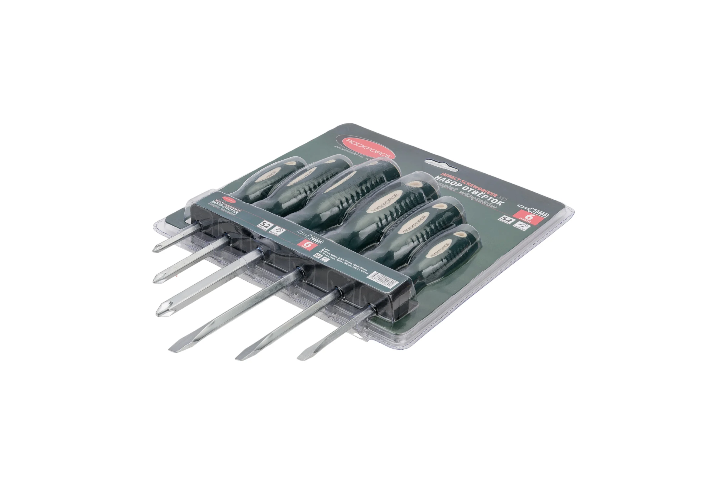 Набор магнитных отверток Rockforce Profi, 6 предметов RF-7006A(27191)