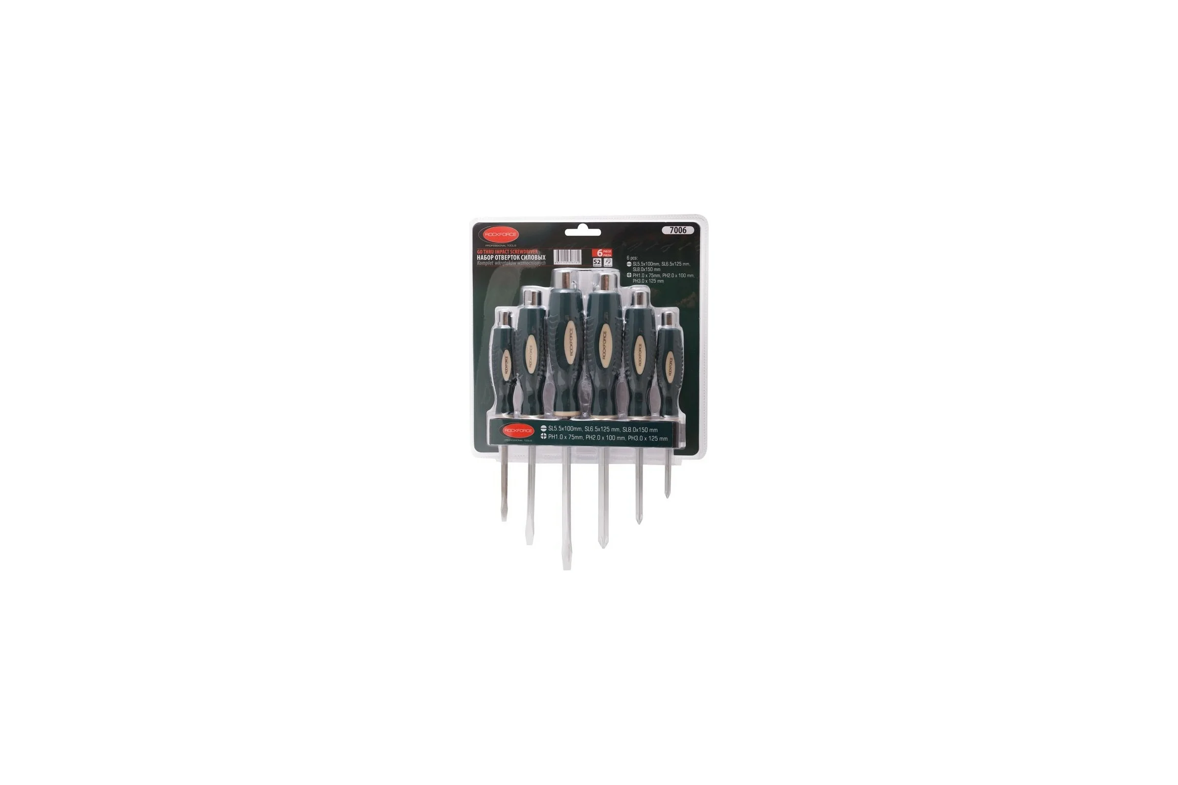 Набор силовых отверток Rockforce 6 предметов RF-7006(26538)