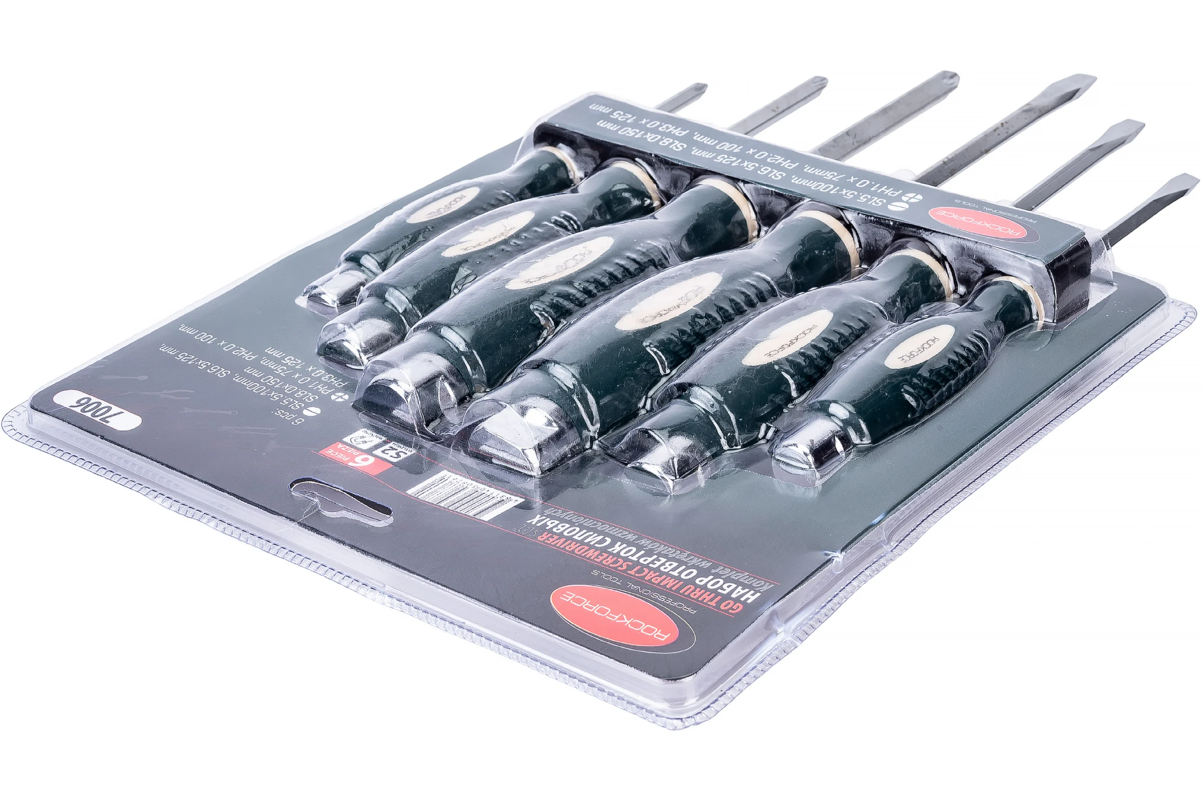 Набор силовых отверток Rockforce 6 предметов RF-7006(26538)