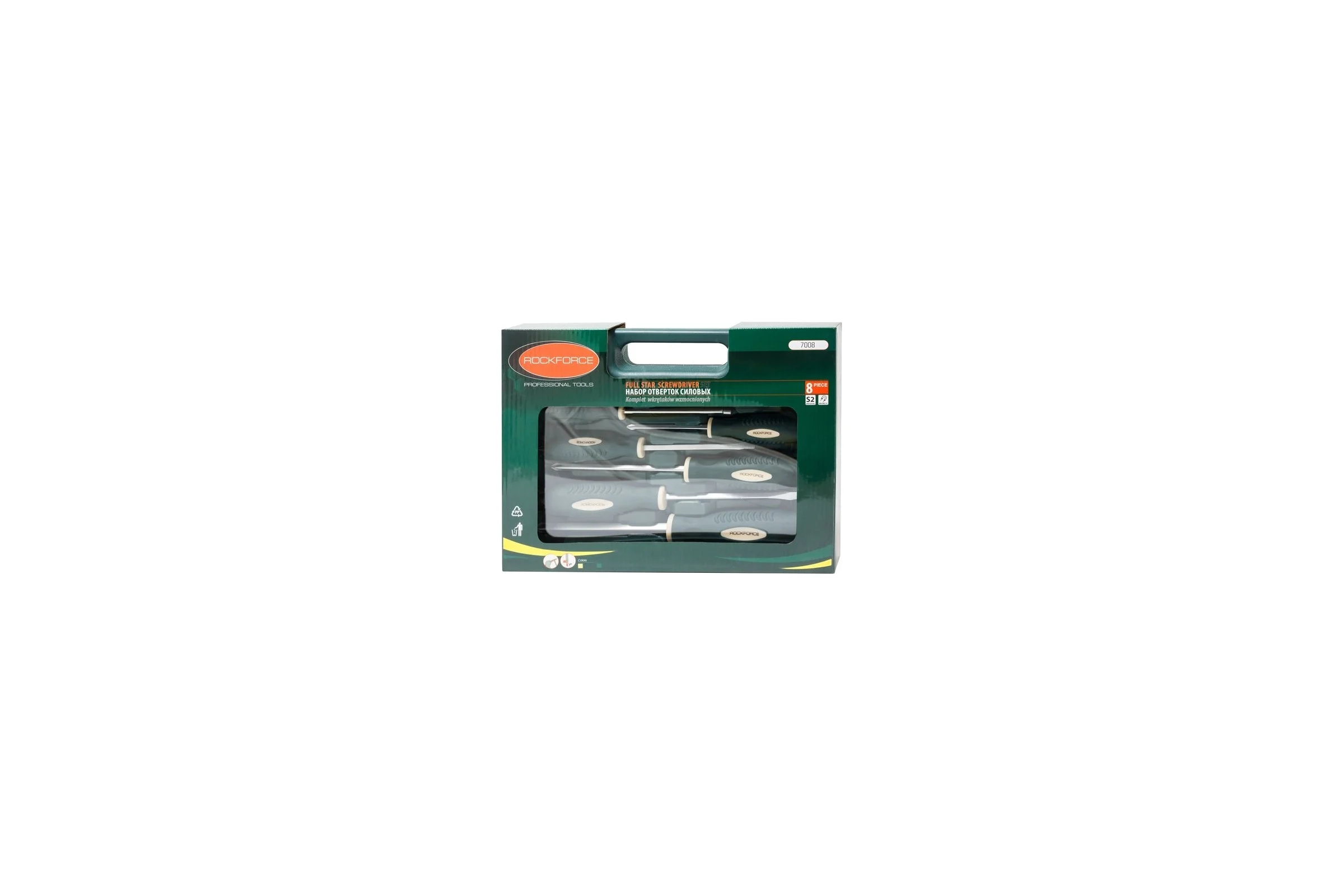 Набор силовых отверток Rockforce 8 предметов RF-7008(26539)