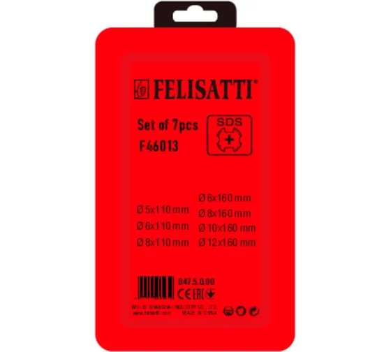 Набор буров SDS-PLUS 7 шт Felisatti 047.5.0.00