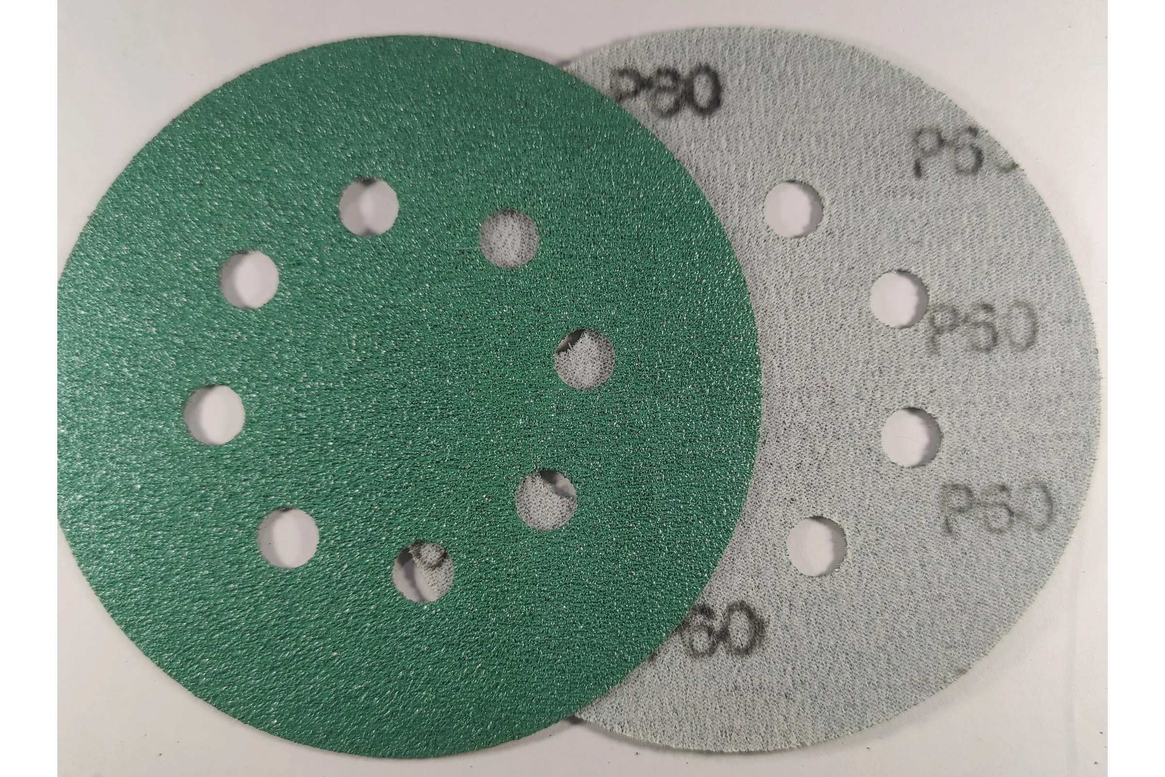 Диск абразивный с липучкой DTC-Film (green) 125 мм, 15 отверстий, зерно P60, 10 шт BRUSHTEX 125G8-60