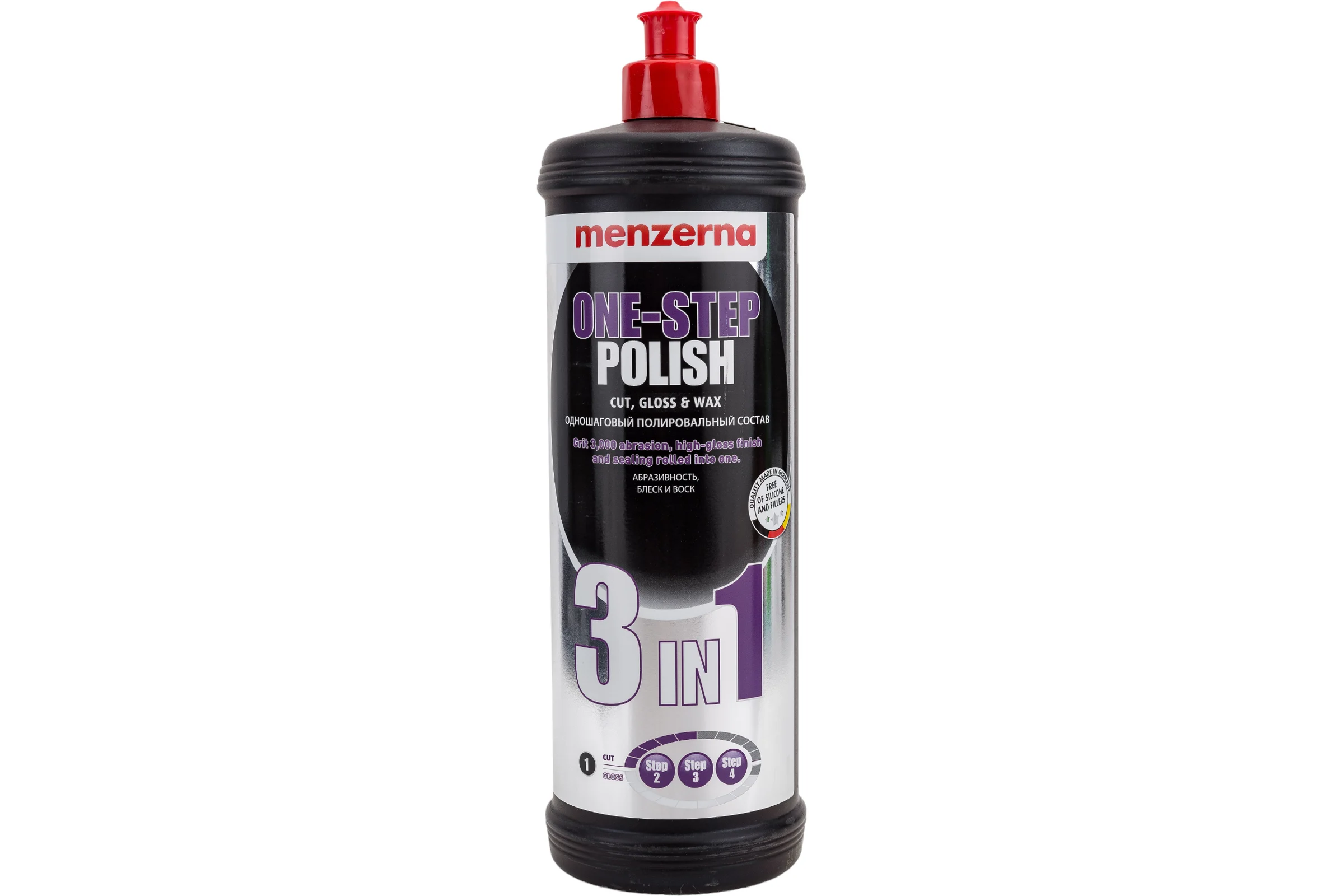 Паста полировальная среднеабразивная Menzerna One step polish 3 in 1 1л, 22748.261.870