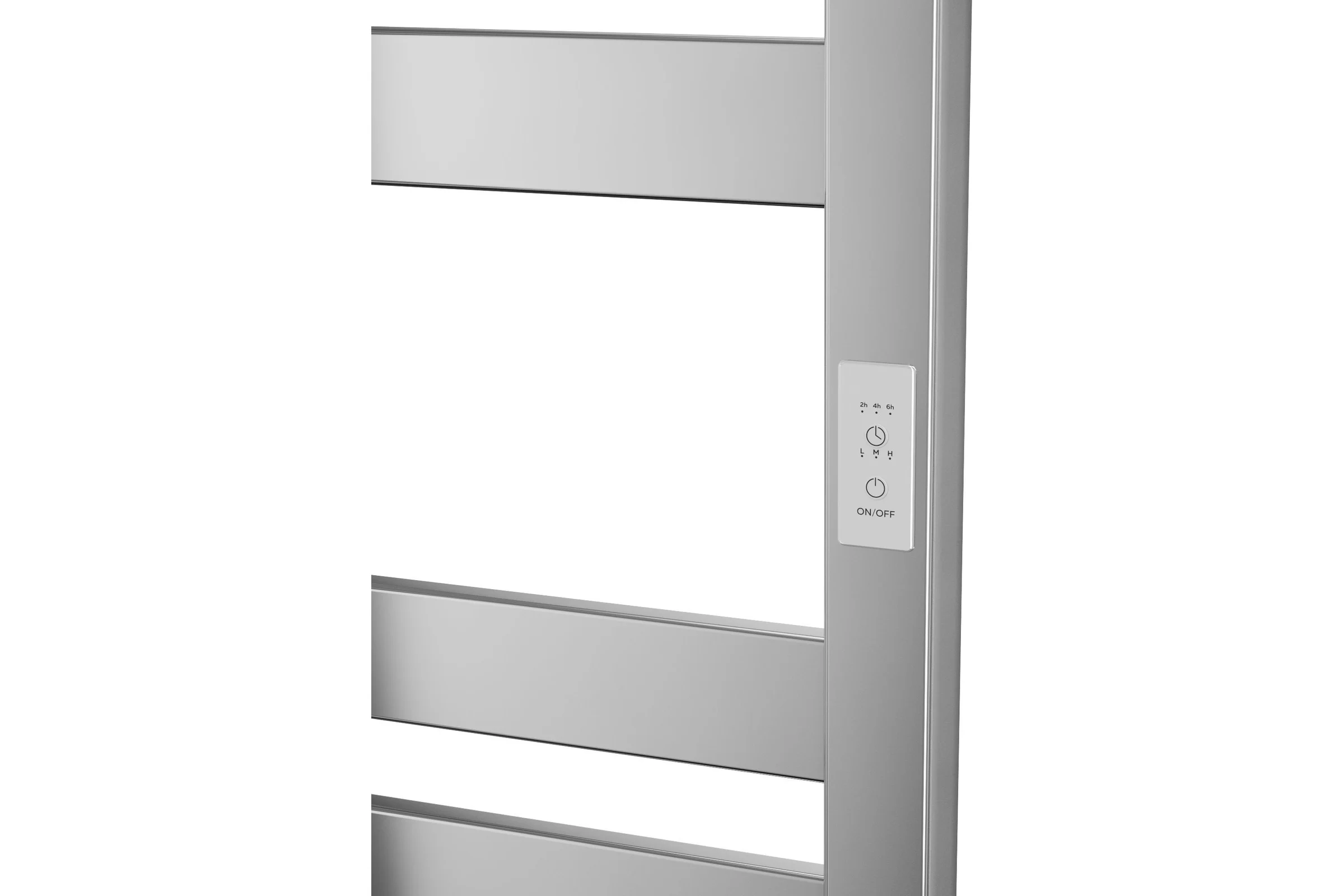 Дизайнерский электрический профильный полотенцесушитель Bauedge BAU Elite 50x80, 8 планок, универсальный, нерж. сталь полированная DB-0051