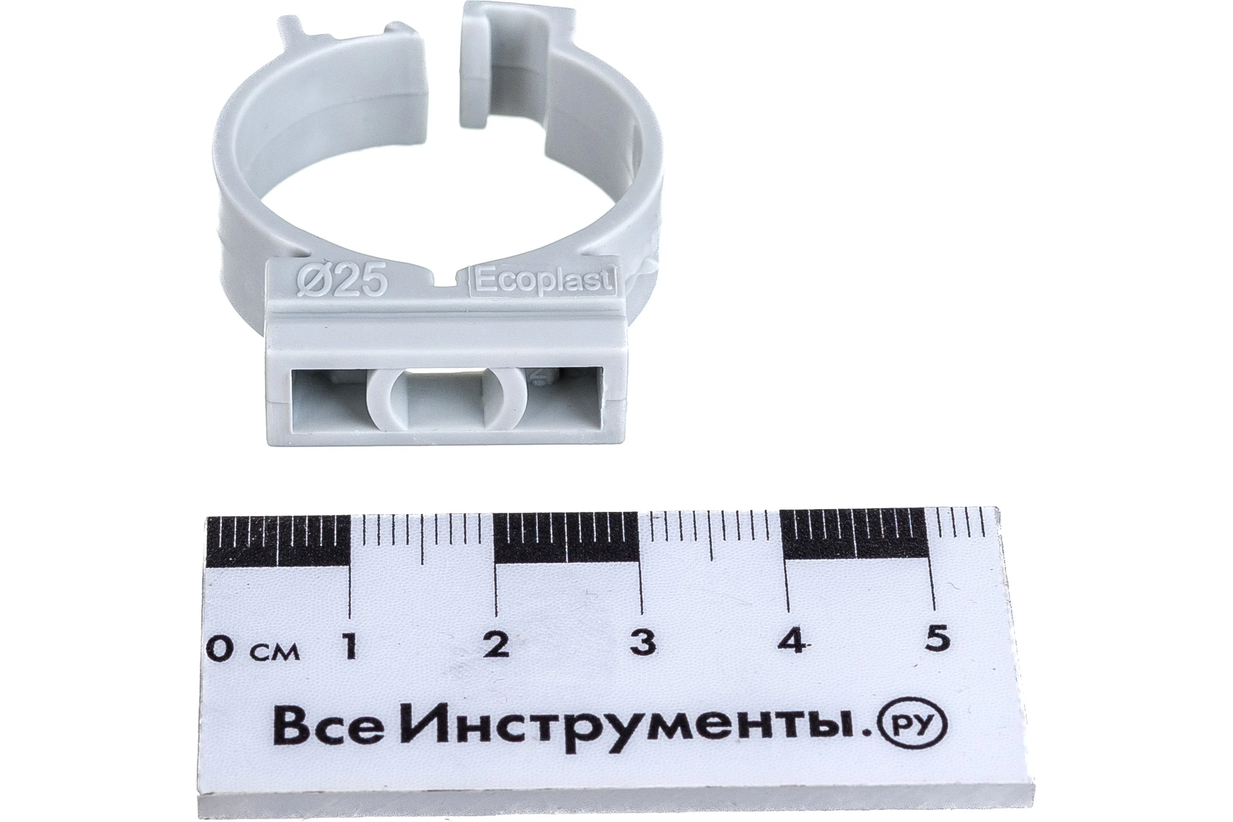 Держатель с защелкой для труб Экопласт CFC25G D25 мм, 10 шт. 41625-10