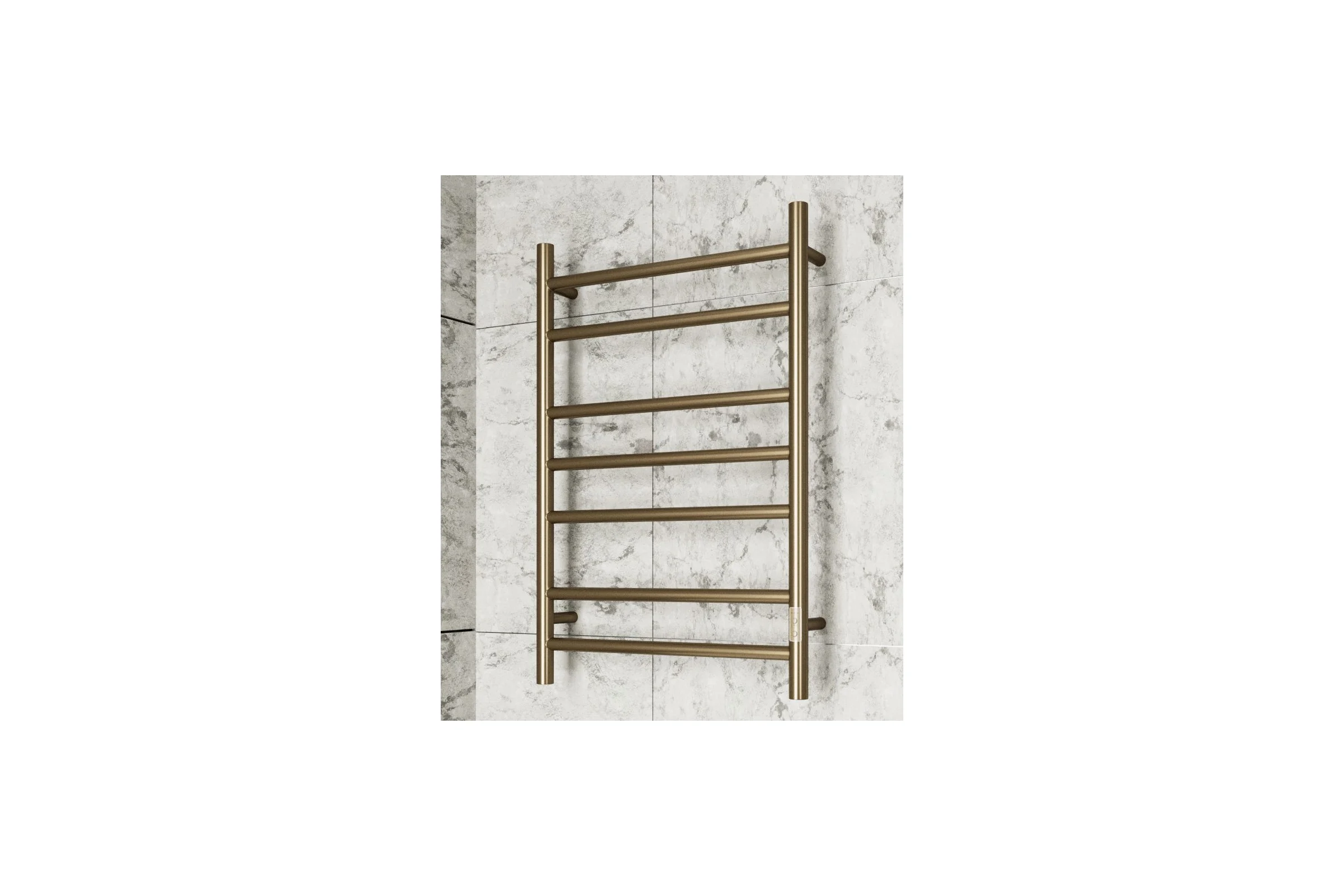 Электрический полотенцесушитель Bauedge BAU Stil 50x80, 7 планок, универсальный, антикварная бронза DB-0033
