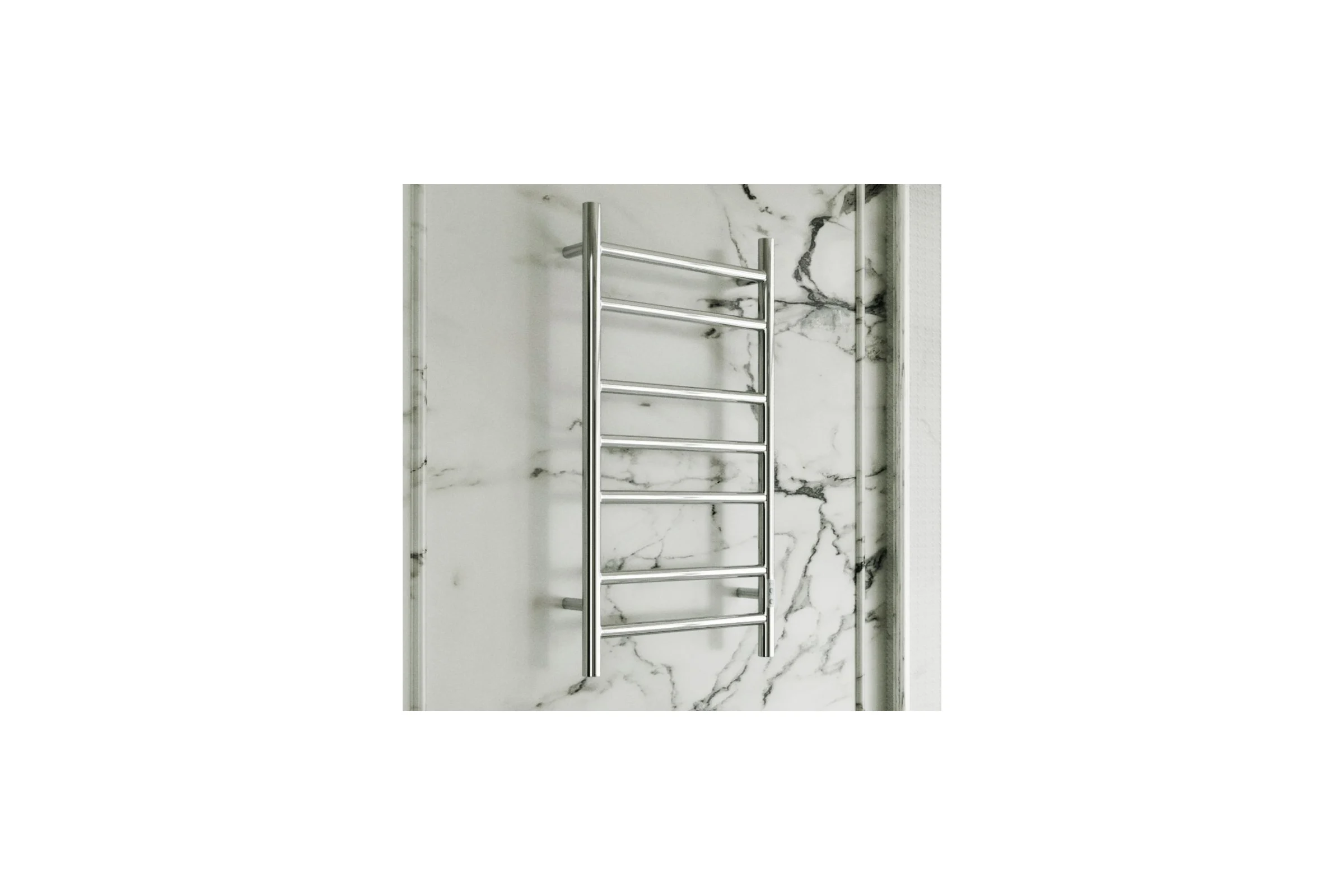 Электрический полотенцесушитель Bauedge BAU Stil 40x80, 7 планок, универсальный, нерж. сталь полированная DB-0036