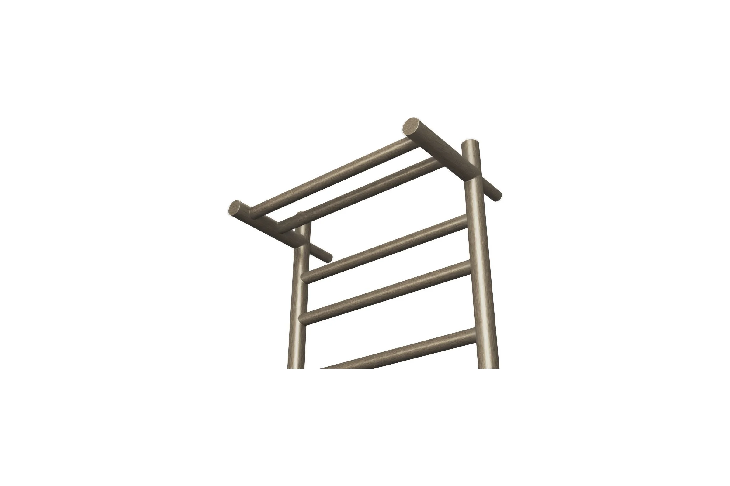 Электрический полотенцесушитель с полкой Bauedge BAU Stil Shelf 50x80, 7 планок, универсальный, антикварная бронза DB-0025