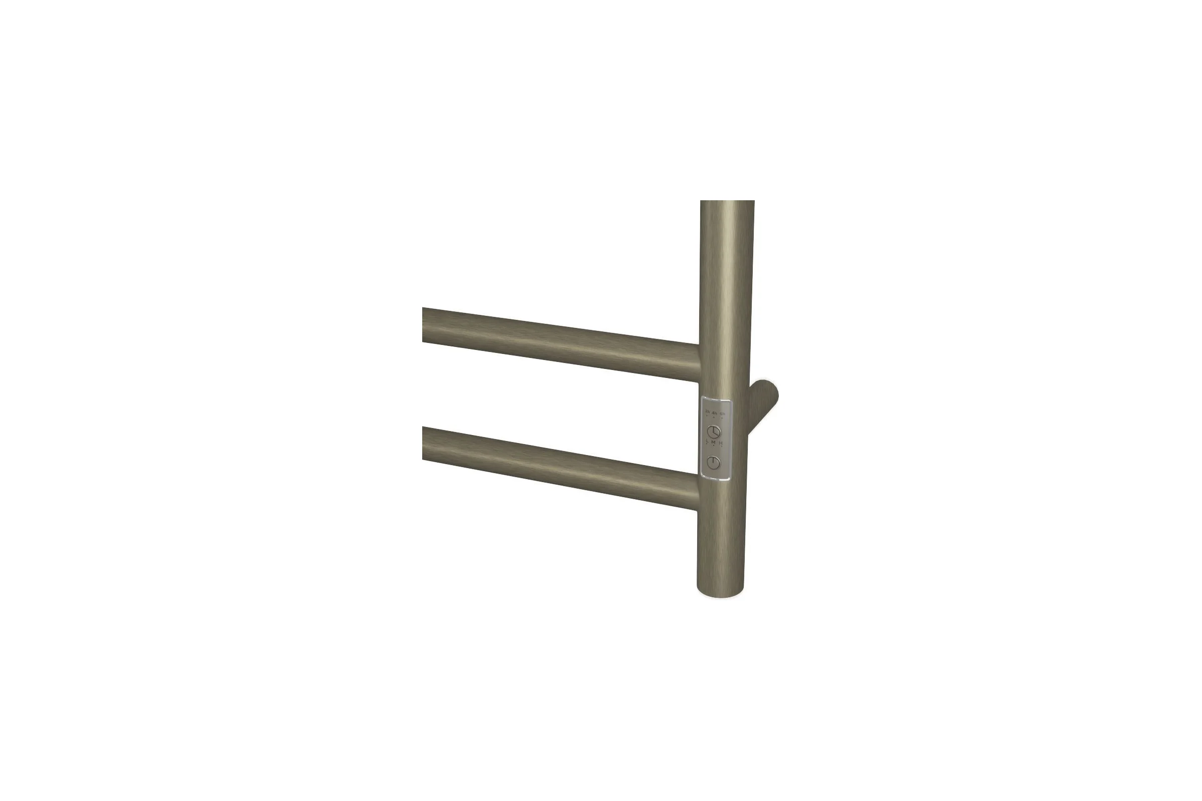 Электрический полотенцесушитель с полкой Bauedge BAU Stil Shelf 50x80, 7 планок, универсальный, антикварная бронза DB-0025