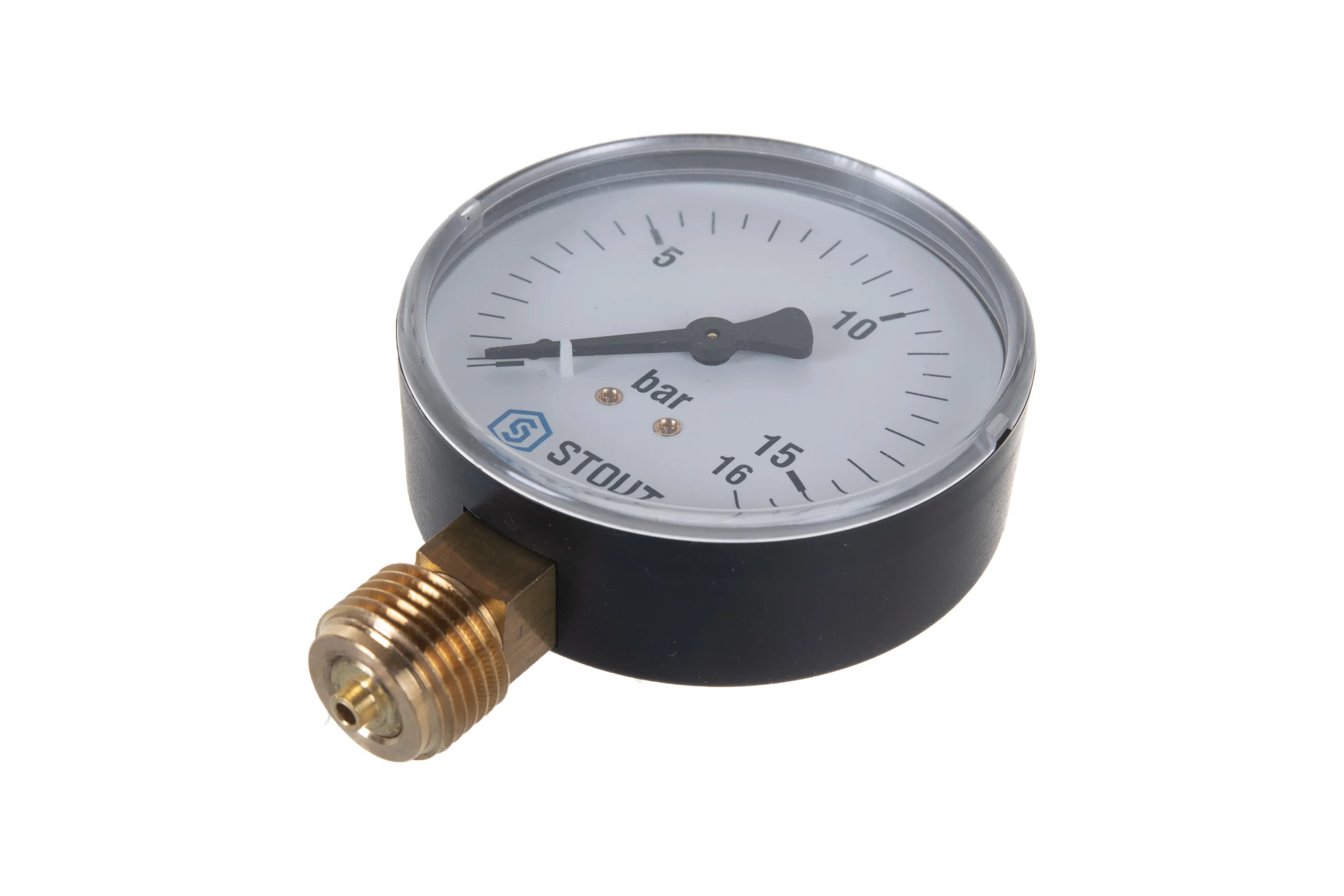 Манометр радиальный. Корпус Dn 80 мм, 1/2" STOUT RG008Q0C19LP9U