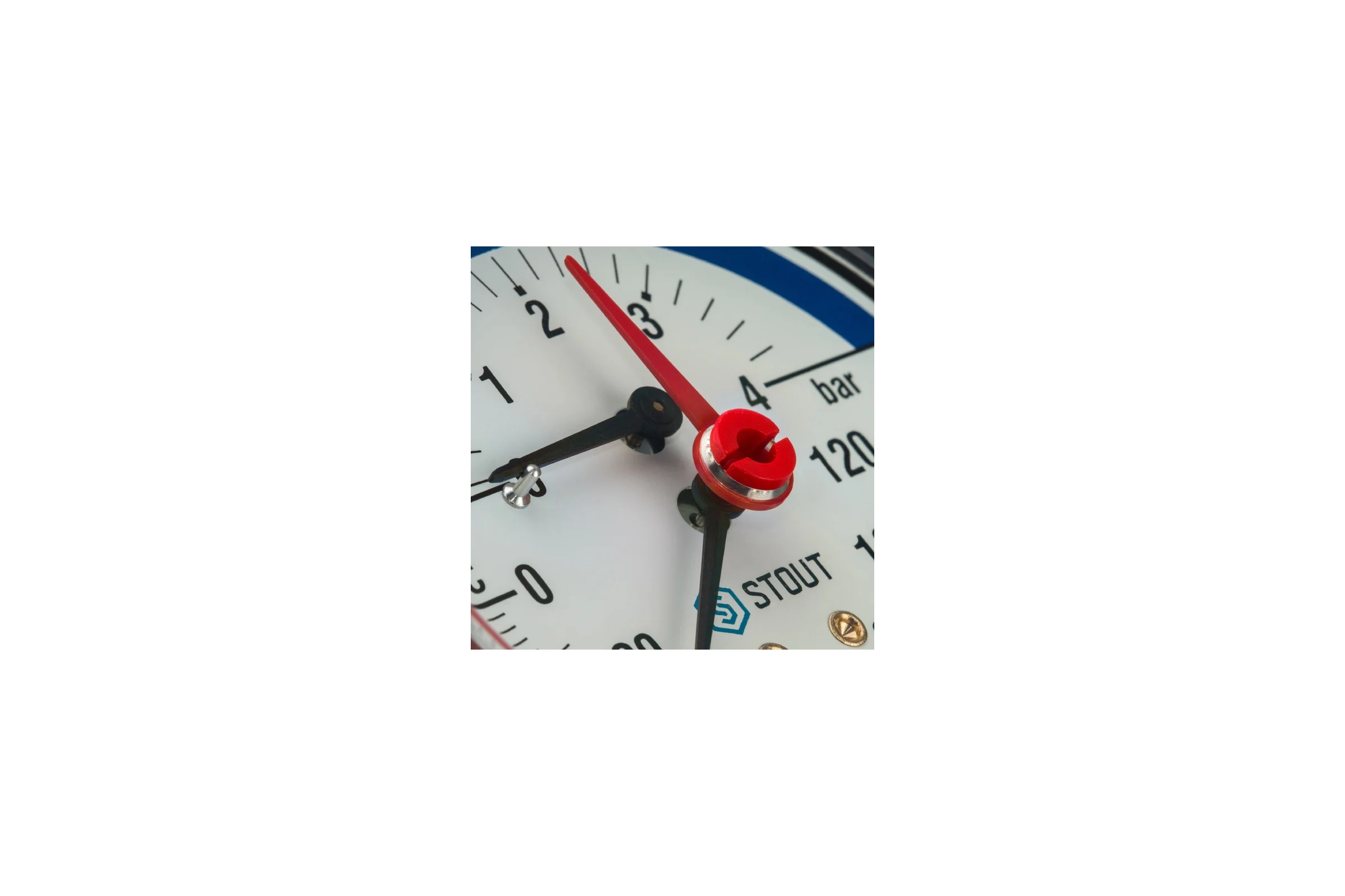 Термоманометр аксиальный STOUT RG008Q0C18B96V