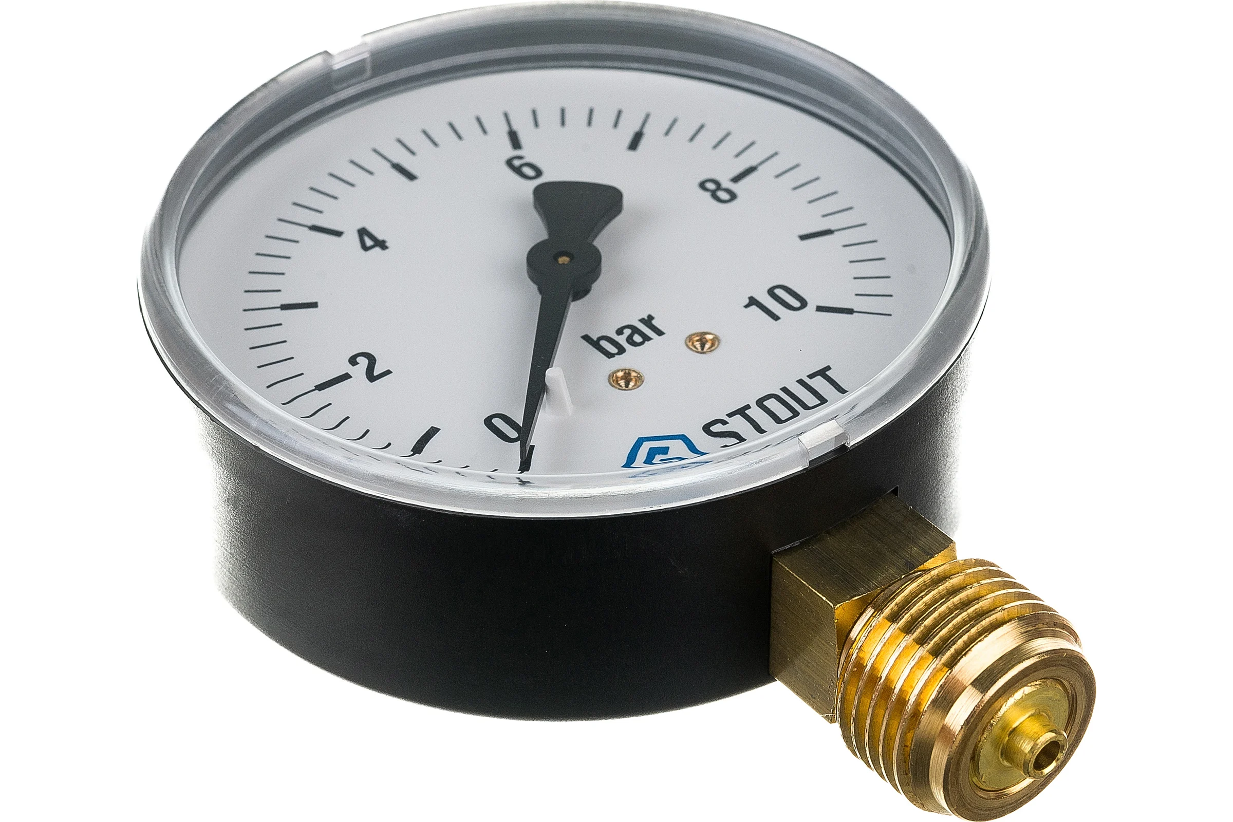 Манометр радиальный Корпус Dn 80 мм, 1/2" STOUT RG008Q0C19GGHC