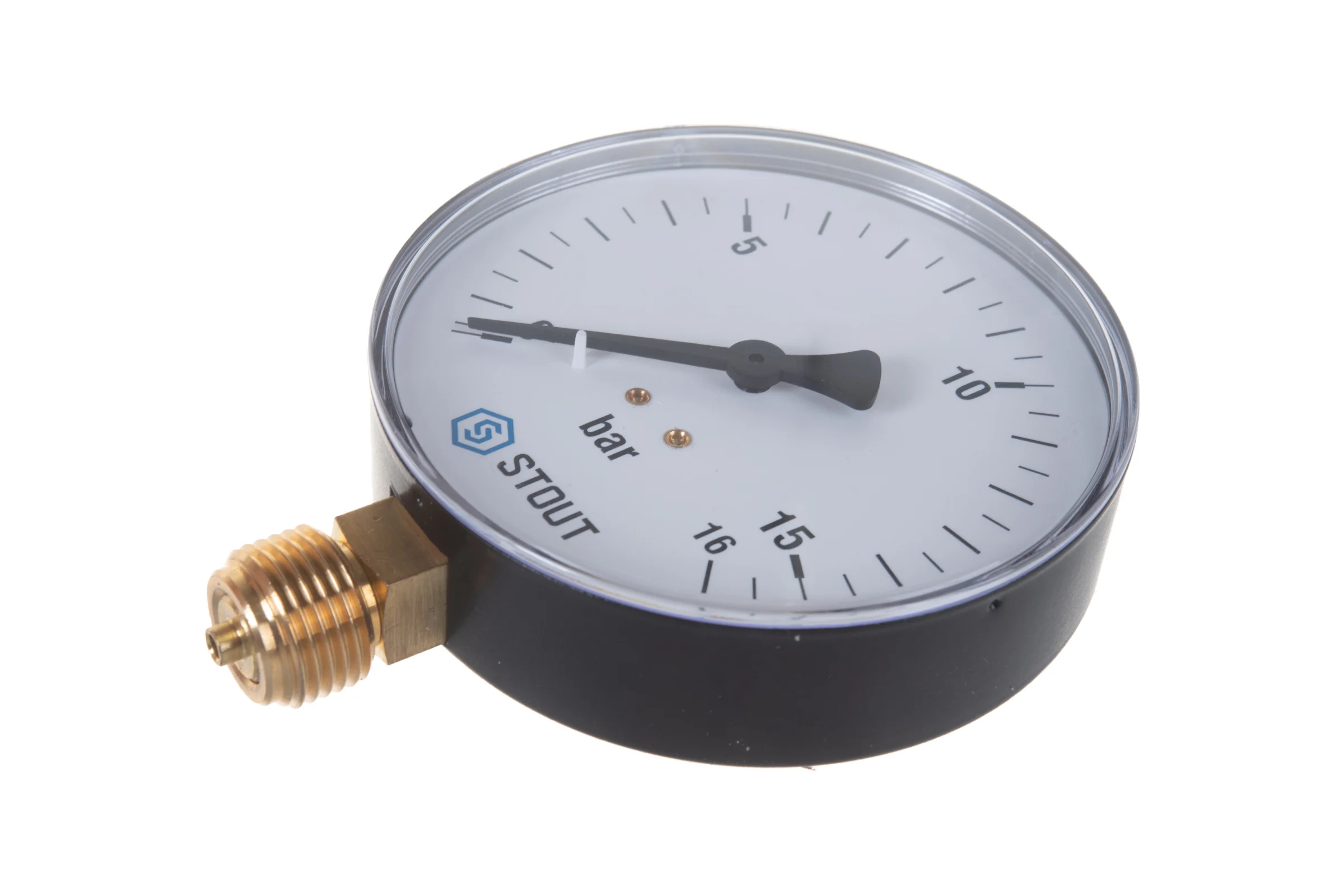 Манометр радиальный Корпус Dn 100 мм, 1/2" STOUT RG008Q0C19O4Q4
