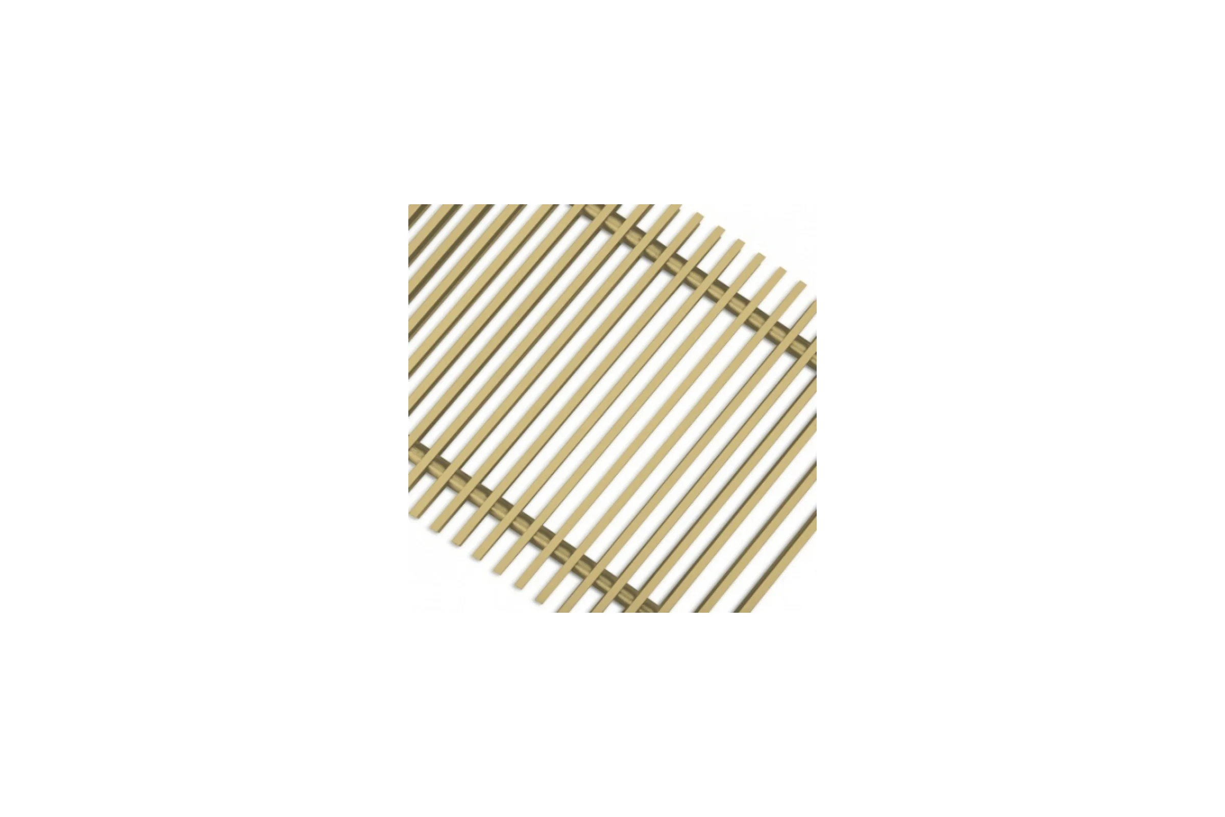 Рулонная решетка для внутрипольного конвектора TECHNO PPA 250-2100 золото RH04006367