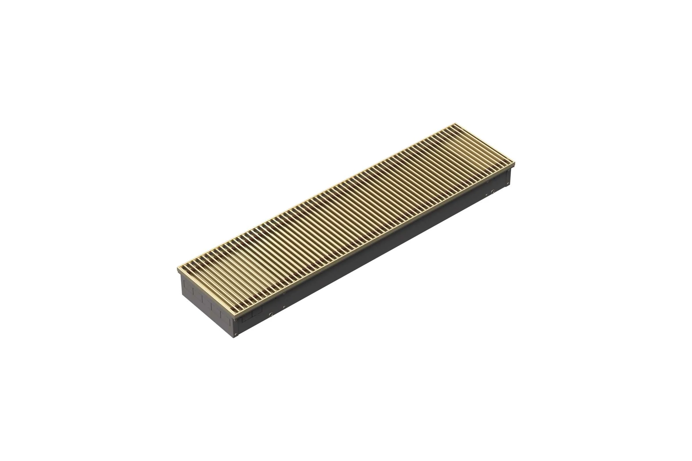 Рулонная решетка для внутрипольного конвектора TECHNO PPA 200-1300 золото RH04006316