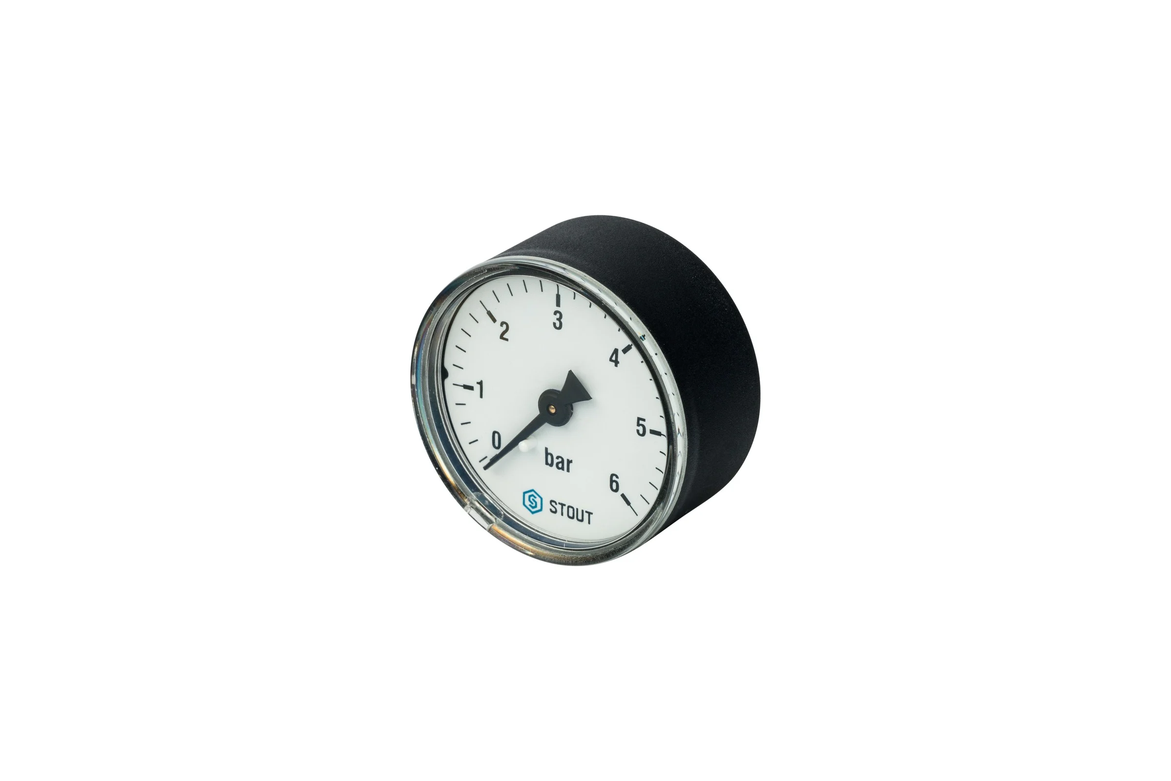 Манометр аксиальный корпус Dn 50 мм, 1/4" STOUT RG008Q0C18RBNP