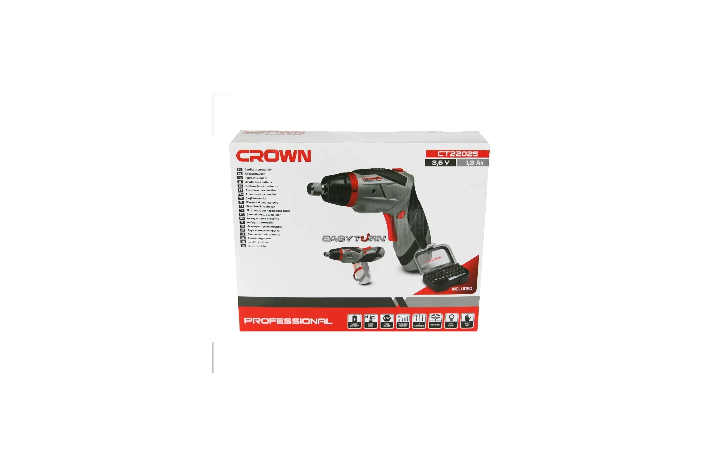 Аккумуляторный шуруповерт Crown CT22025