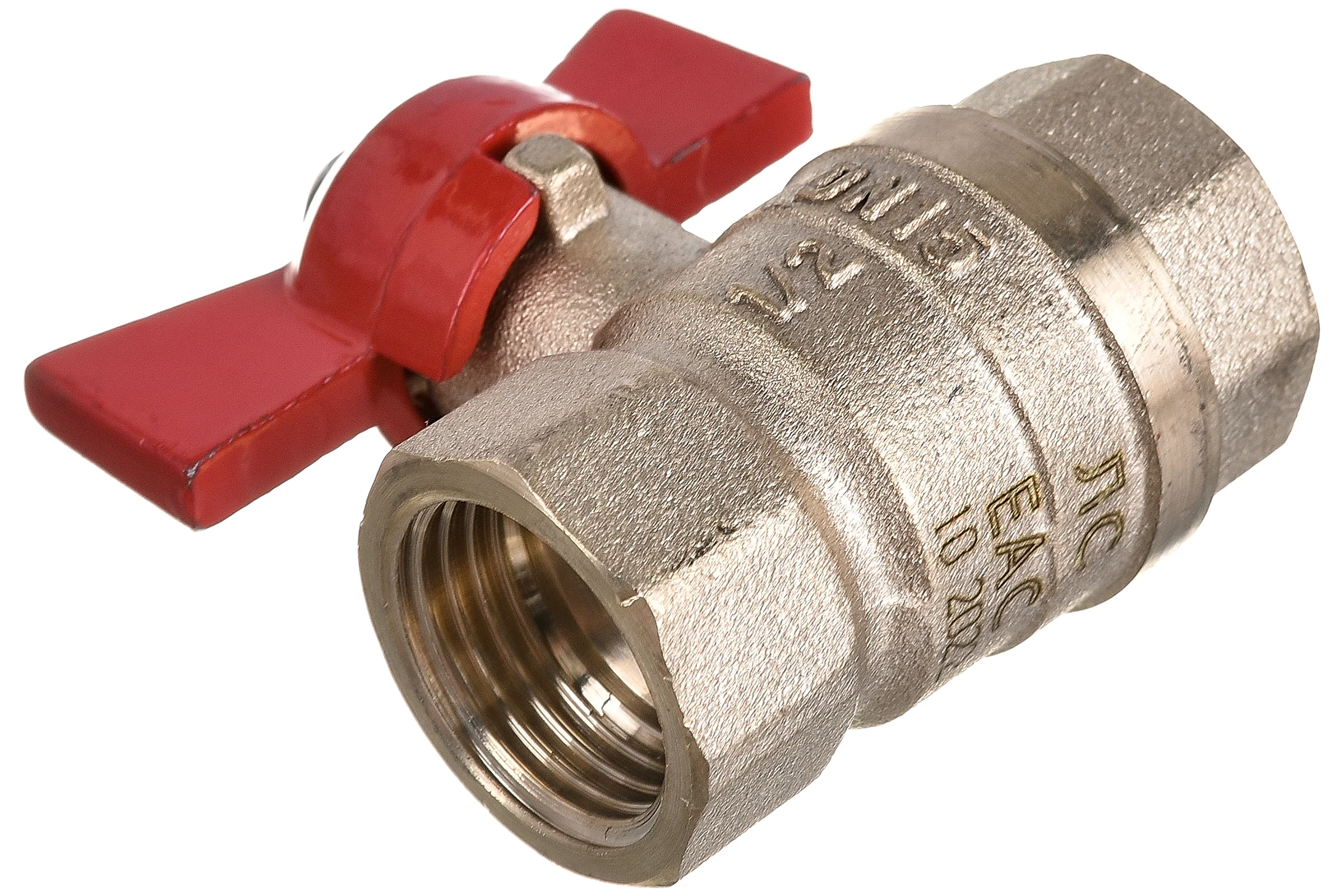 Шаровый кран VALTEC СТАНДАРТ, рукоятка бабочка 1/2, вн.-вн. VT.122.G.04