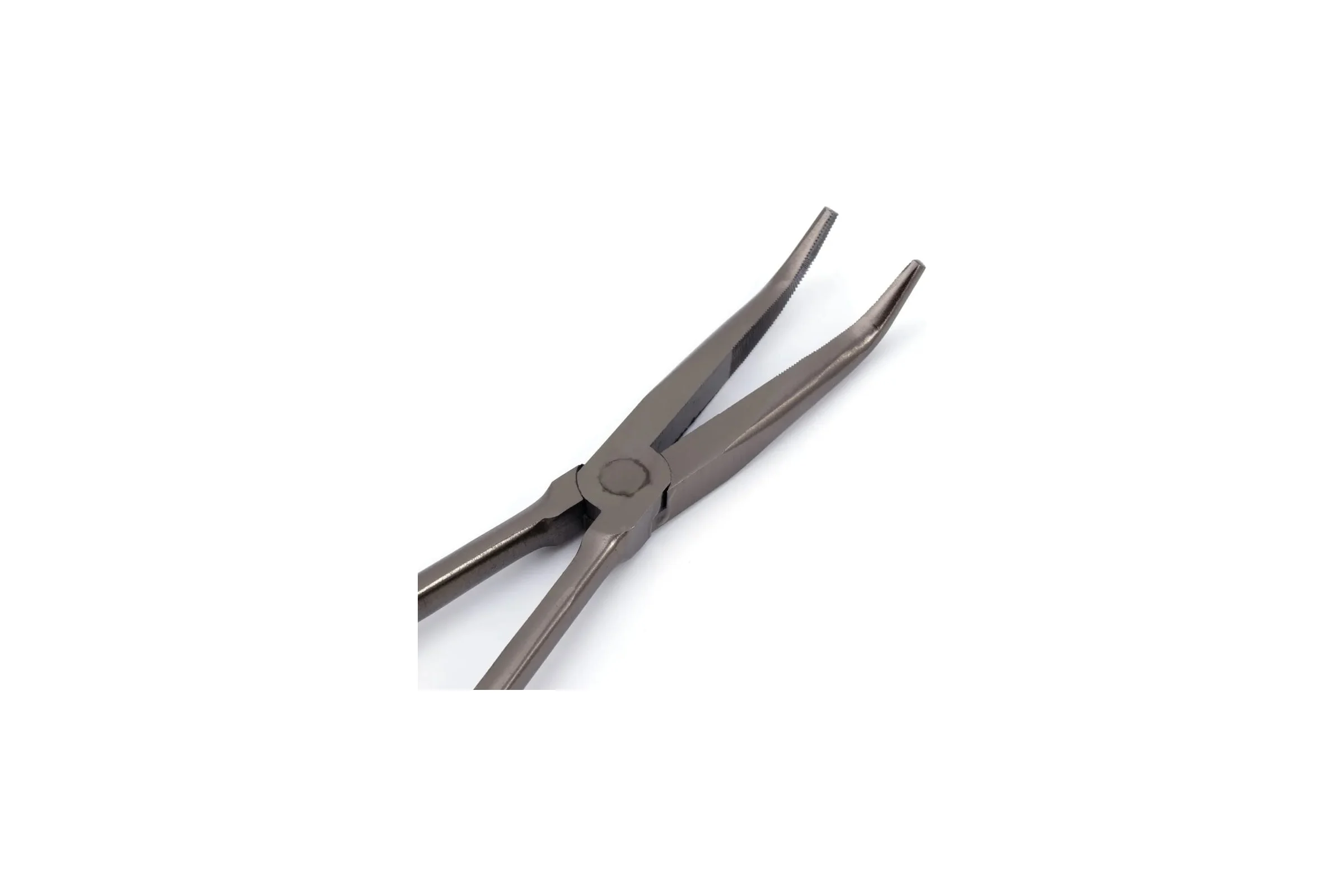 Рыболовные удлиненные изогнутые плоскогубцы Namazu pro bent nose pliers, 290 мм NP-BNP-290
