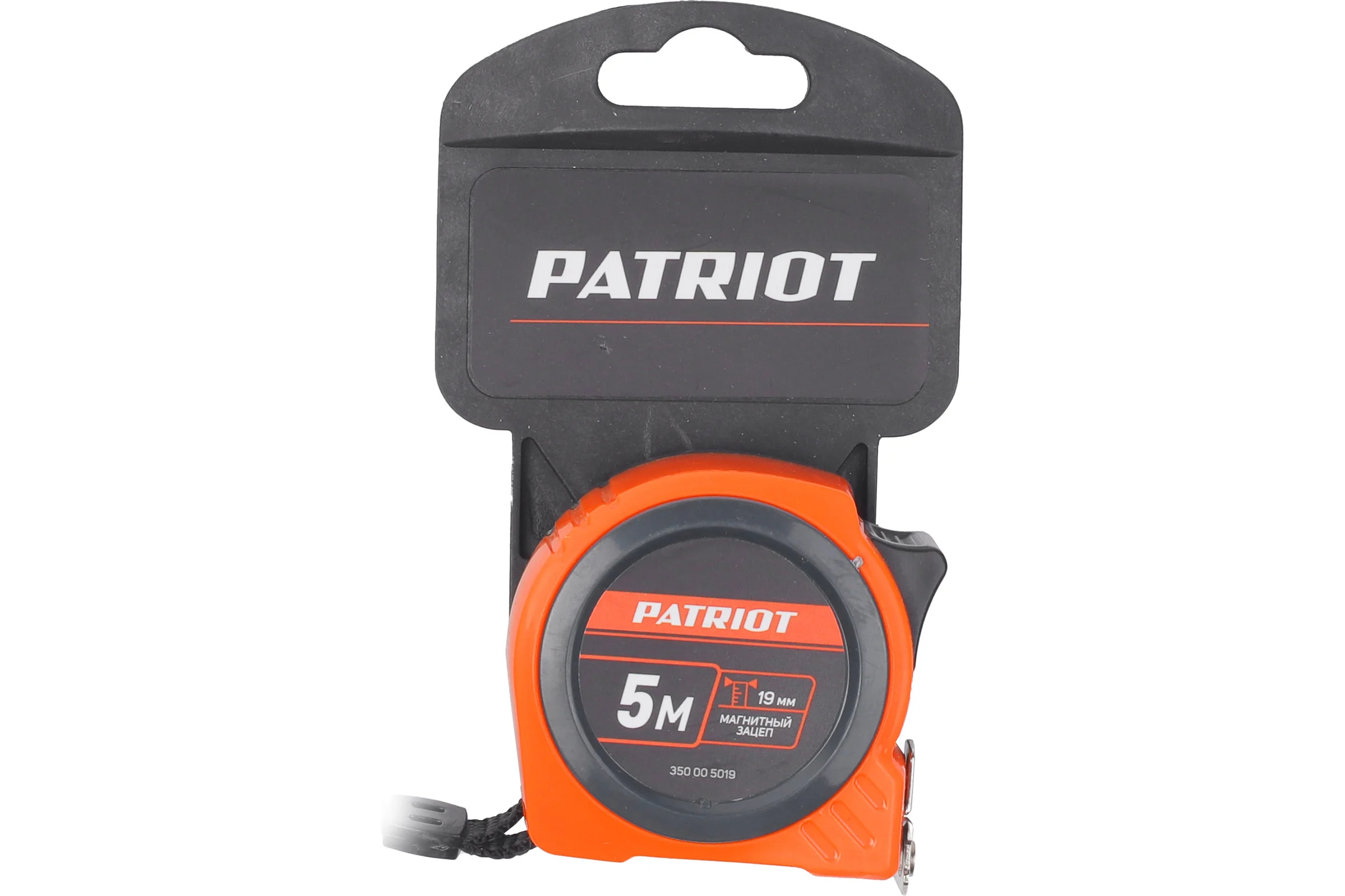 Рулетка Patriot MTP-5-19, ABS-корпус, 5м19 мм 350005019