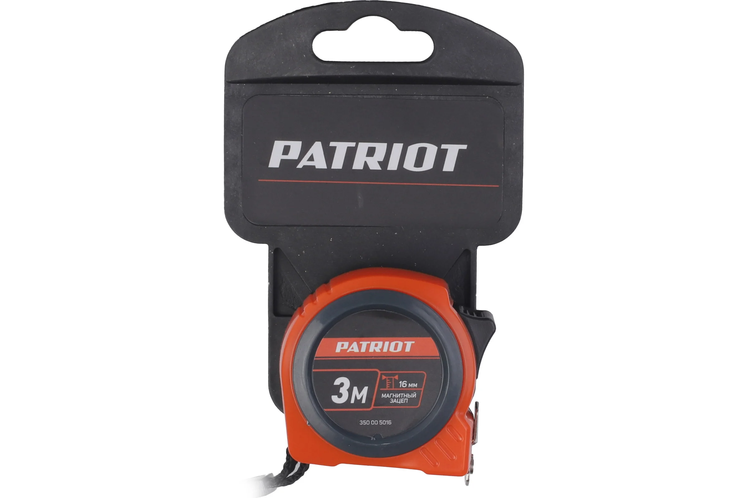Рулетка Patriot MTP-3-16, ABS-корпус, 3м16 мм 350005016
