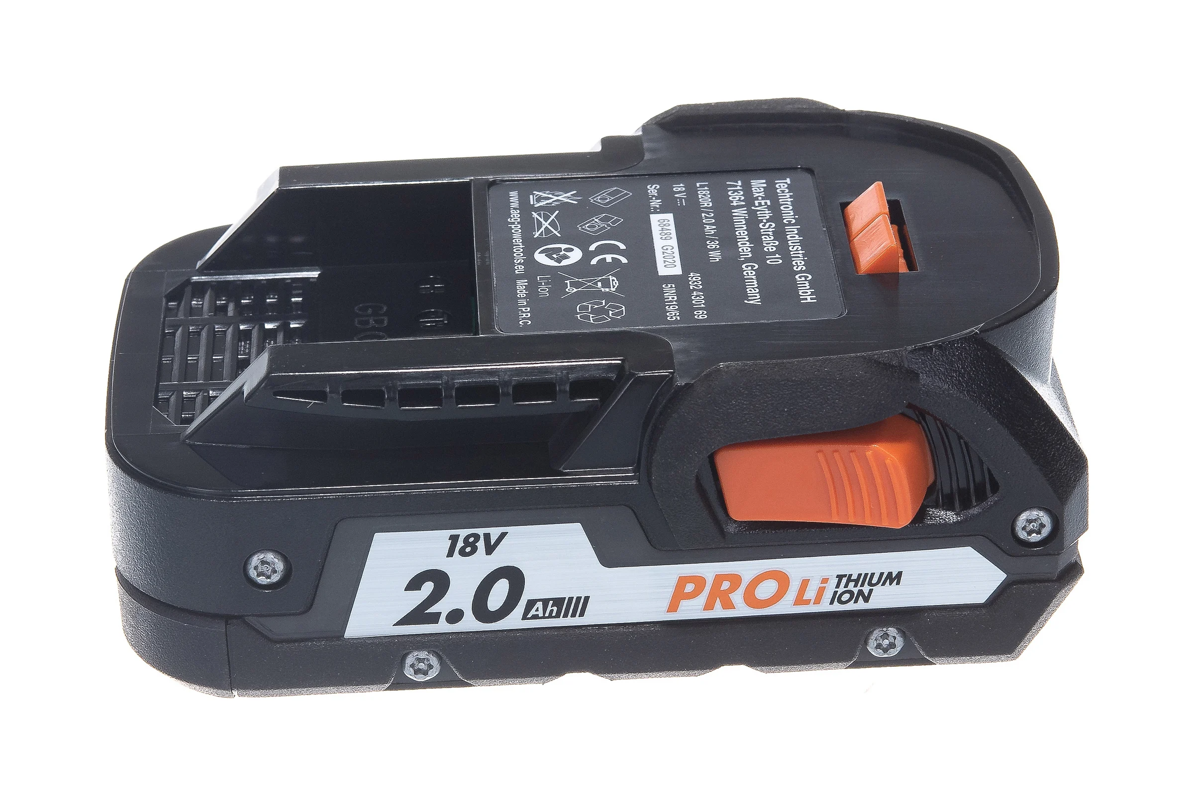 Аккумулятор (18 В; 2.0 А*ч; Li-Ion) + зарядное устройство SETL1820AL AEG 4935478072