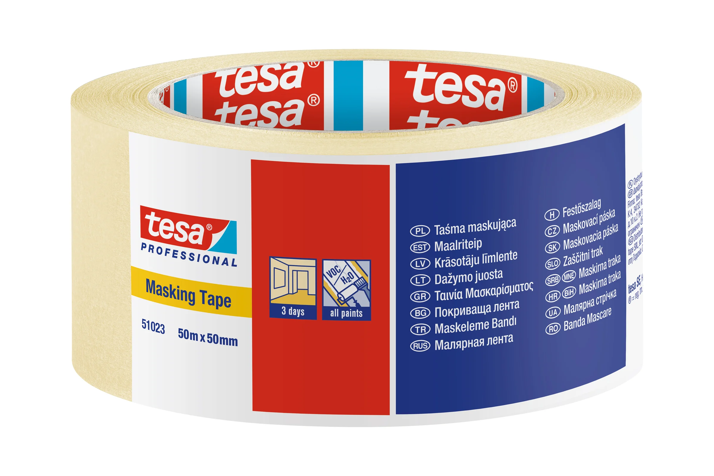 Малярная бумажная лента Tesa 50м x 50 мм 51023-00004-00