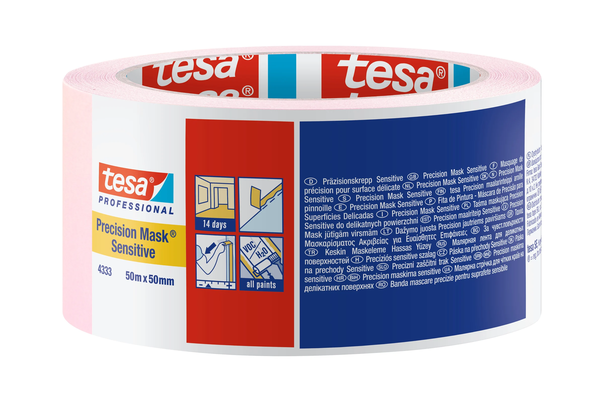 Малярная лента Tesa розовая 50м x 50мм (14 дней) 04333-00021-02