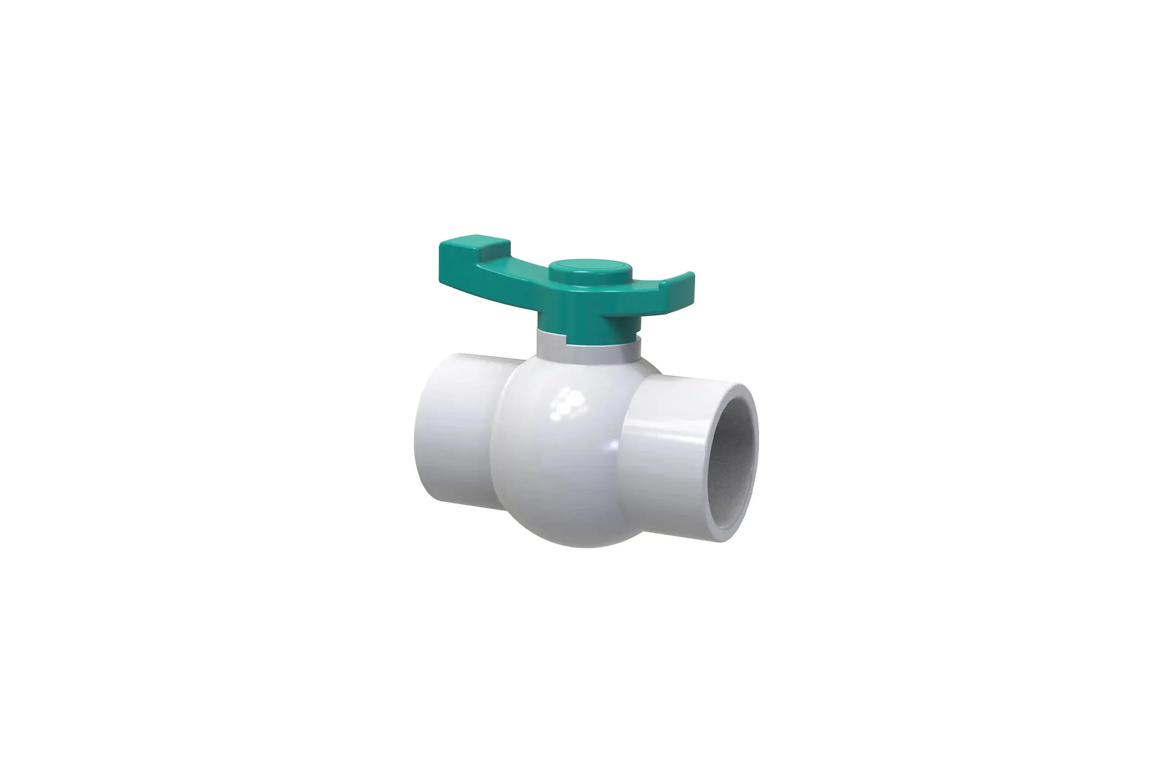 Шаровой кран Green Helper ПВХ резьба внутренняя 1/2 дюйма FFB0112