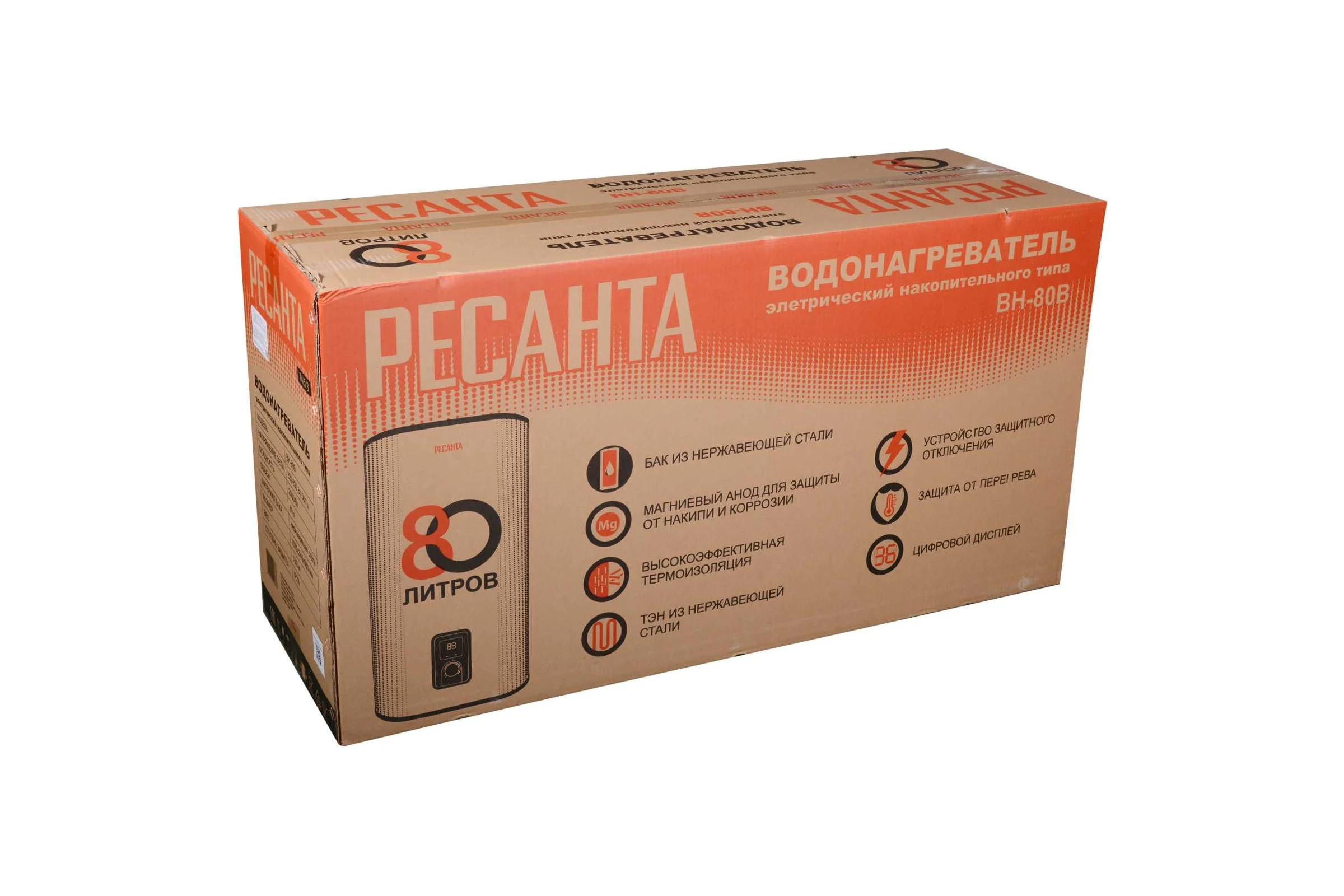 Накопительный водонагреватель Ресанта ВН-80В 74/5/3