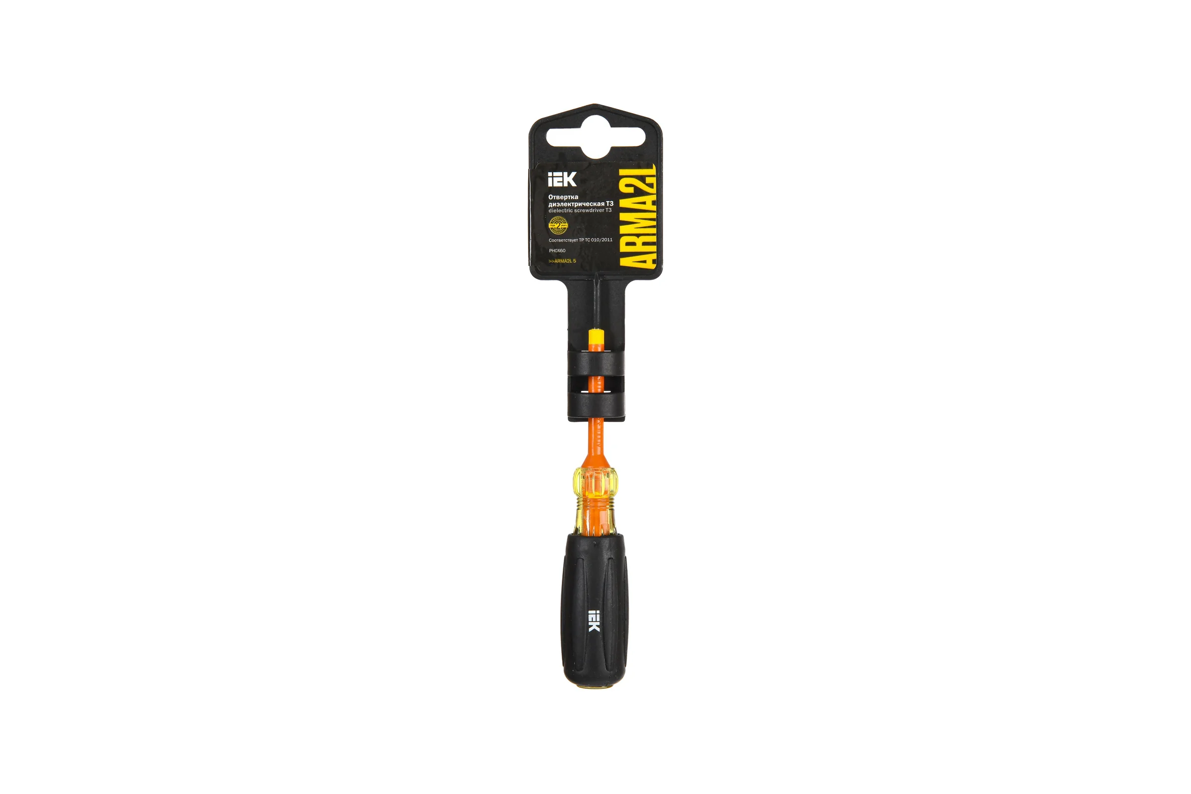 Отвертка IEK Arma2l 5 диэлектрическая ph0x60 т3 A2L5-SC30-T3-PH-00-060