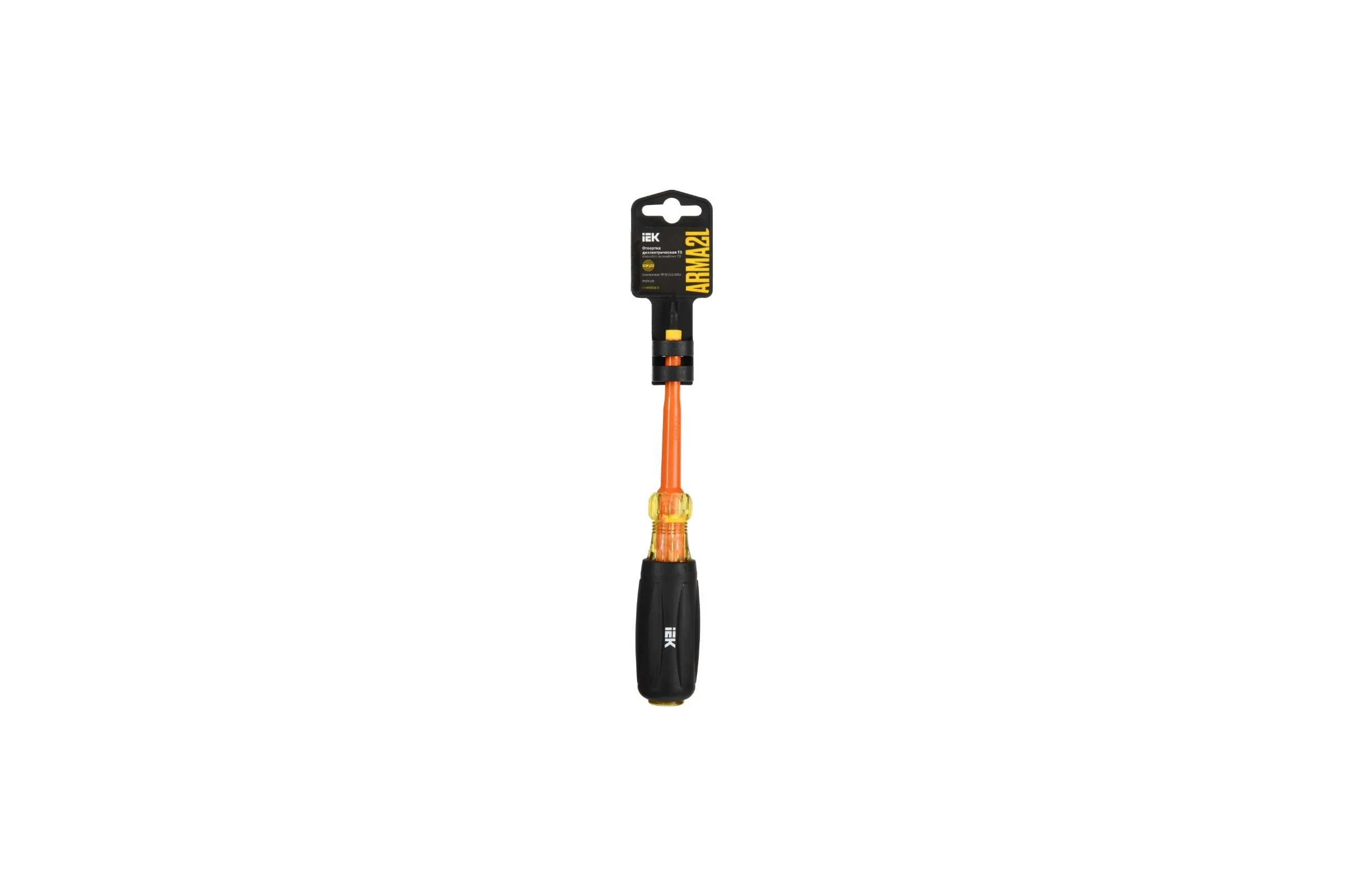 Отвертка IEK Arma2l 5 диэлектрическая ph2x100 т3 A2L5-SC30-T3-PH-20-100