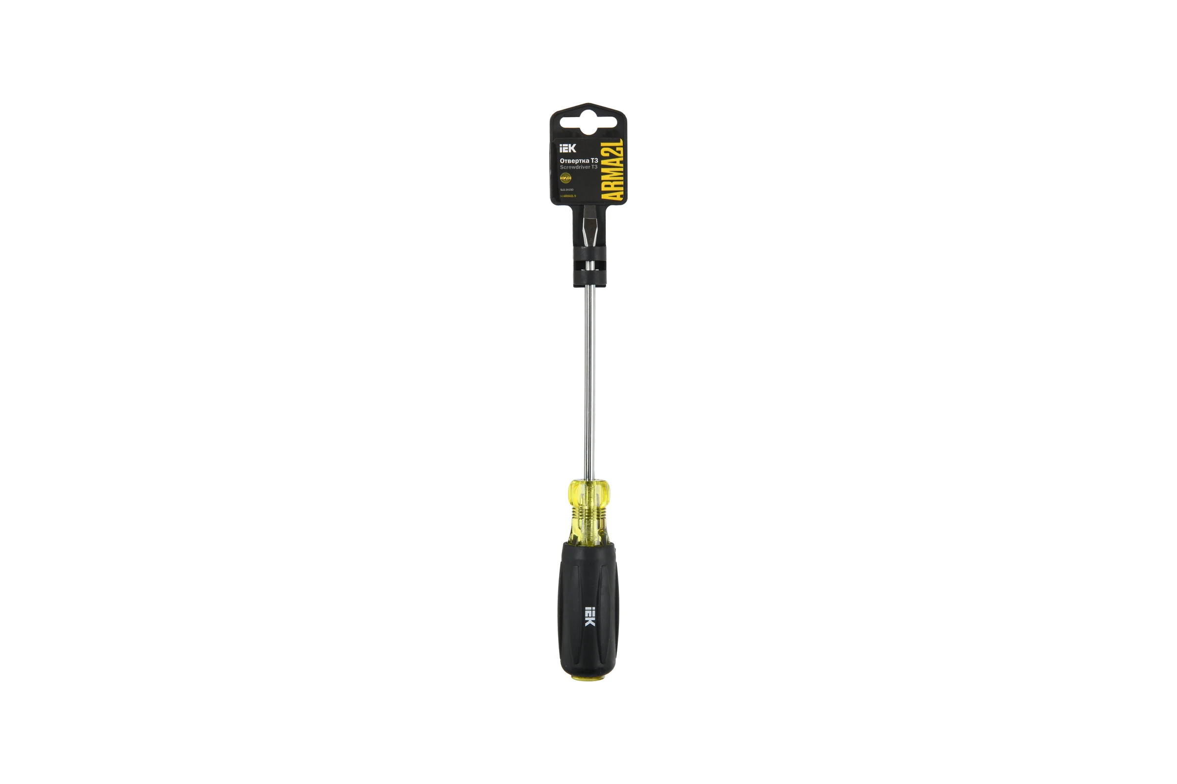 Отвертка IEK Arma2l 5 sl6,5x150 т3 A2L5-SC10-T3-SL-65-150