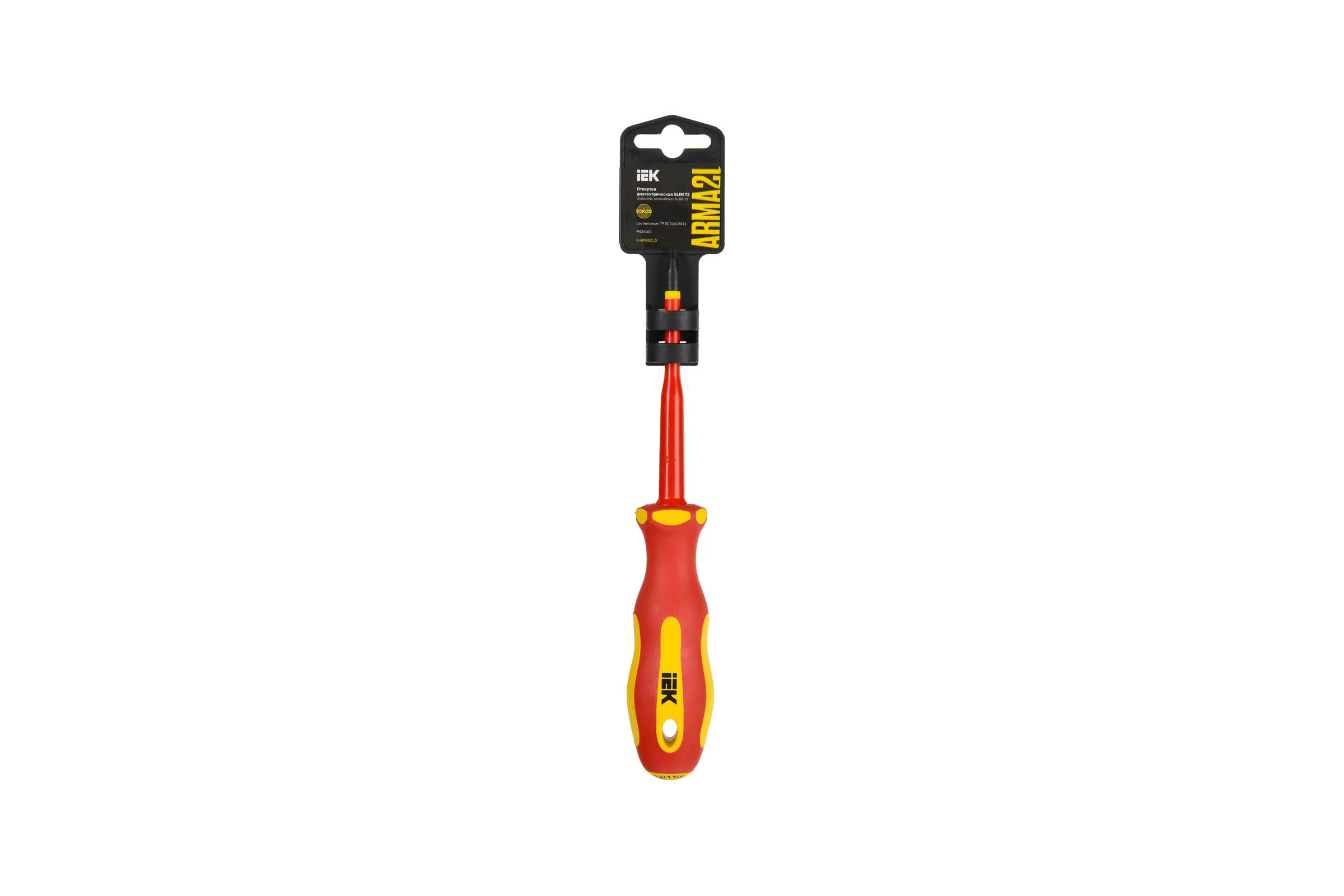 Отвертка IEK Arma2l 5 диэлектрическая slim ph2x100 т2 A2L5-SC31-T2-PH-20-100