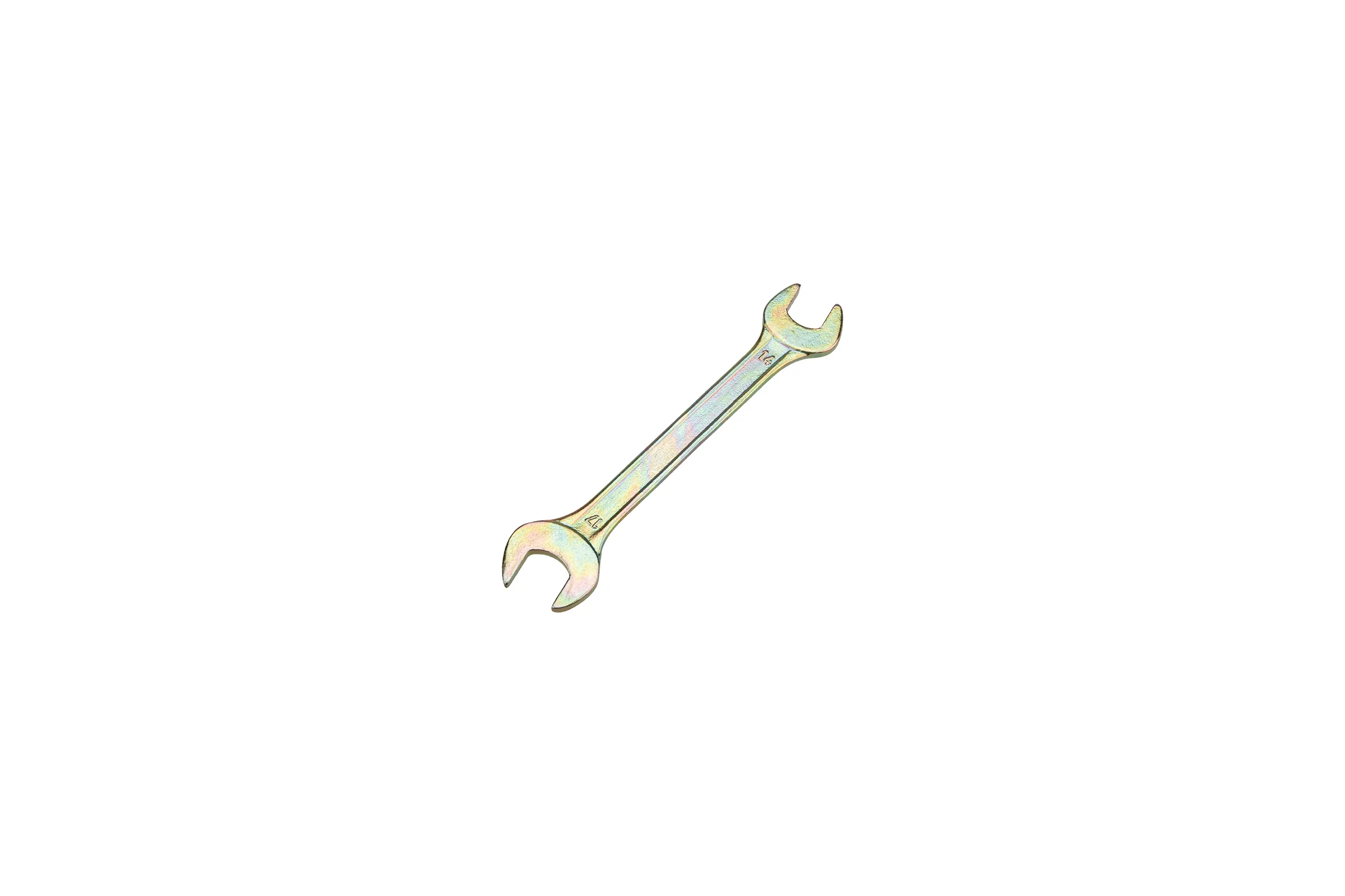 Гаечный рожковый ключ желтый цинк REXANT 14х17 мм 12-5829-2