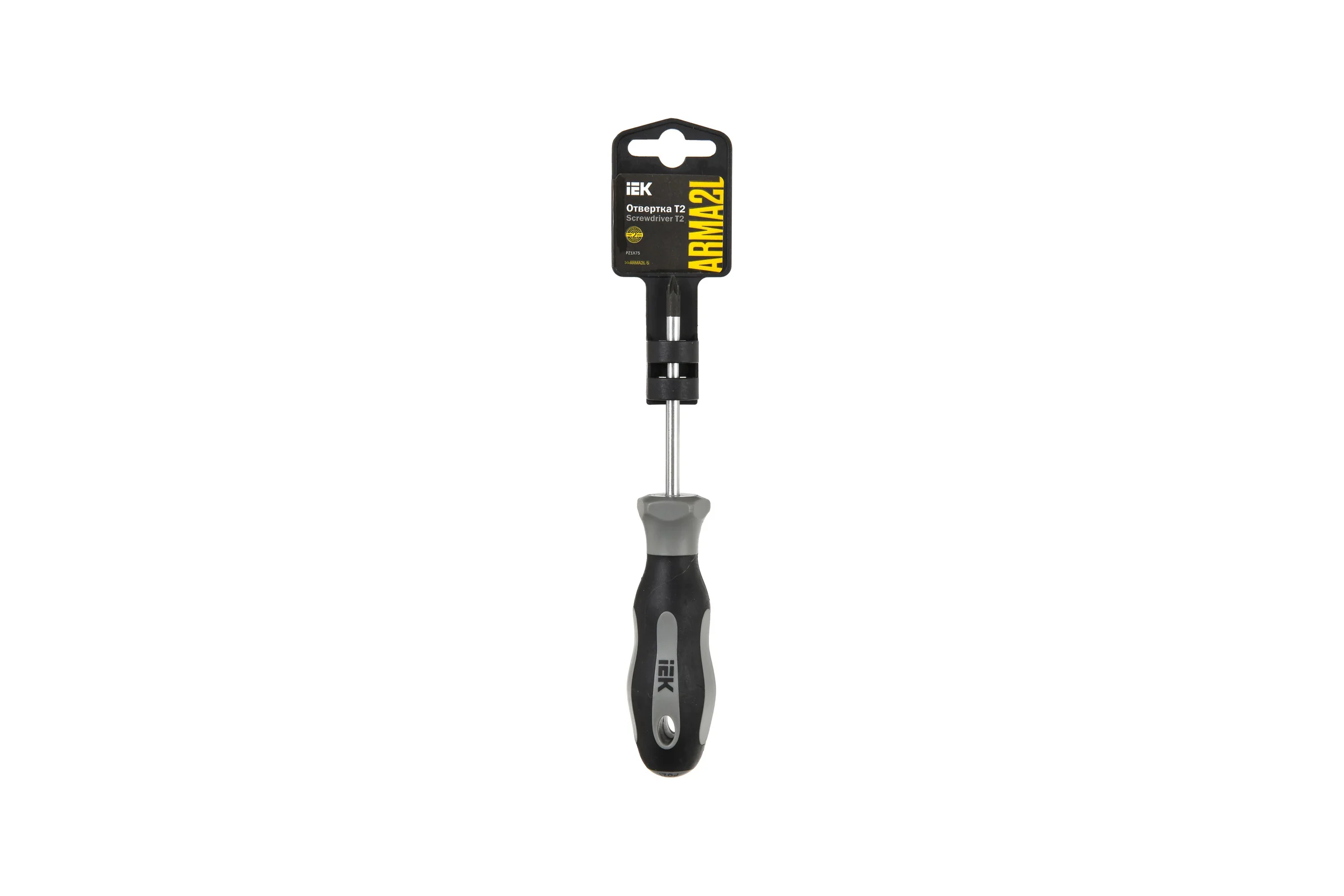 Отвертка IEK Arma2l 5 pz1x75 т2 A2L5-SC10-T2-PZ-10-075