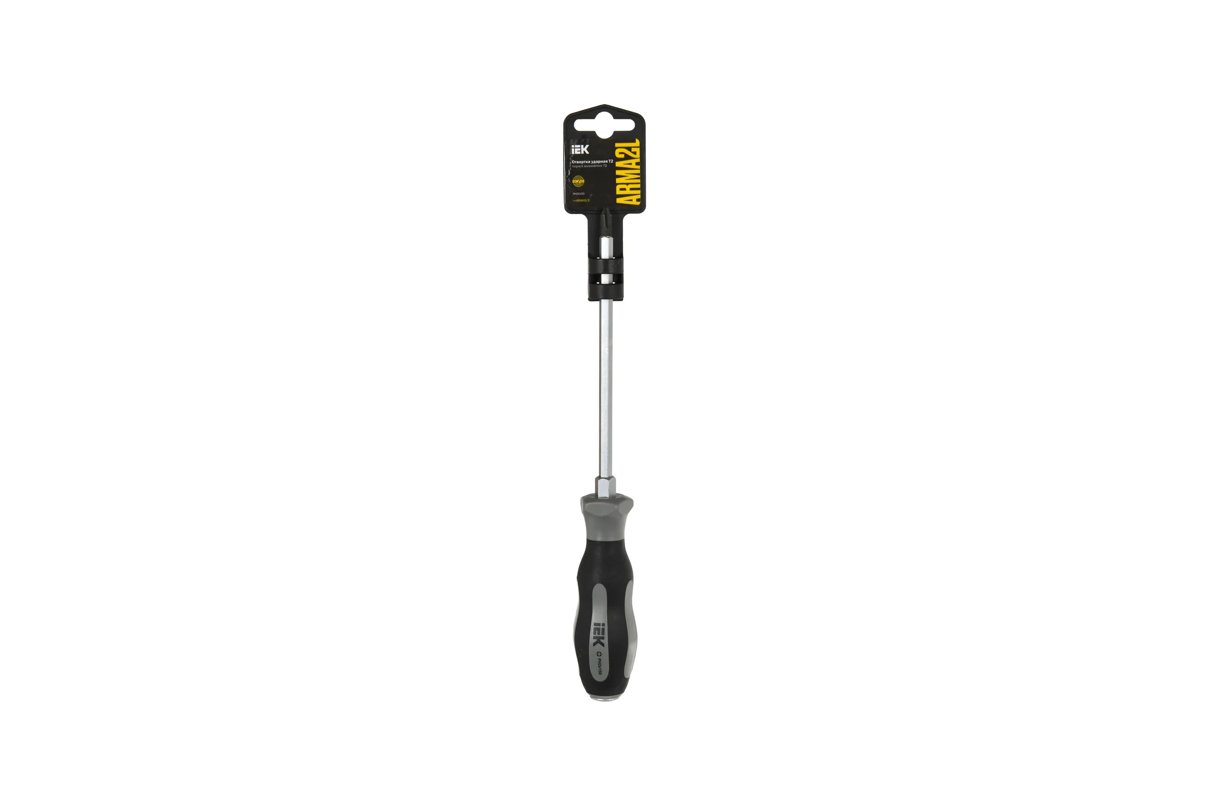 Отвертка IEK Arma2l 5 ударная ph2x150 т2 A2L5-SC20-T2-PH-20-150
